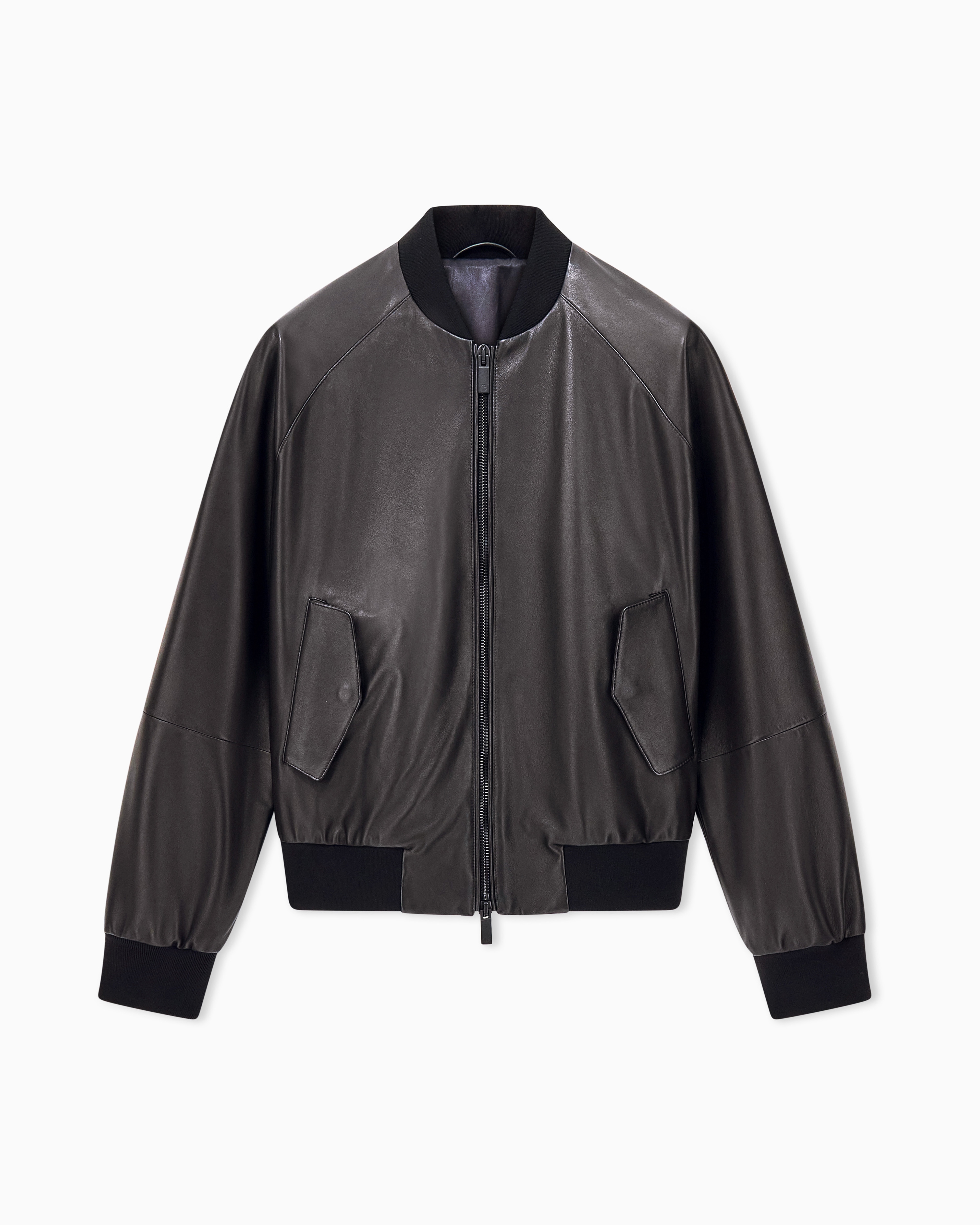 ジャケット・アウター ARMANI Dragon leather blouson Blouson jacket regular fit in leather | Giorgio Armani US