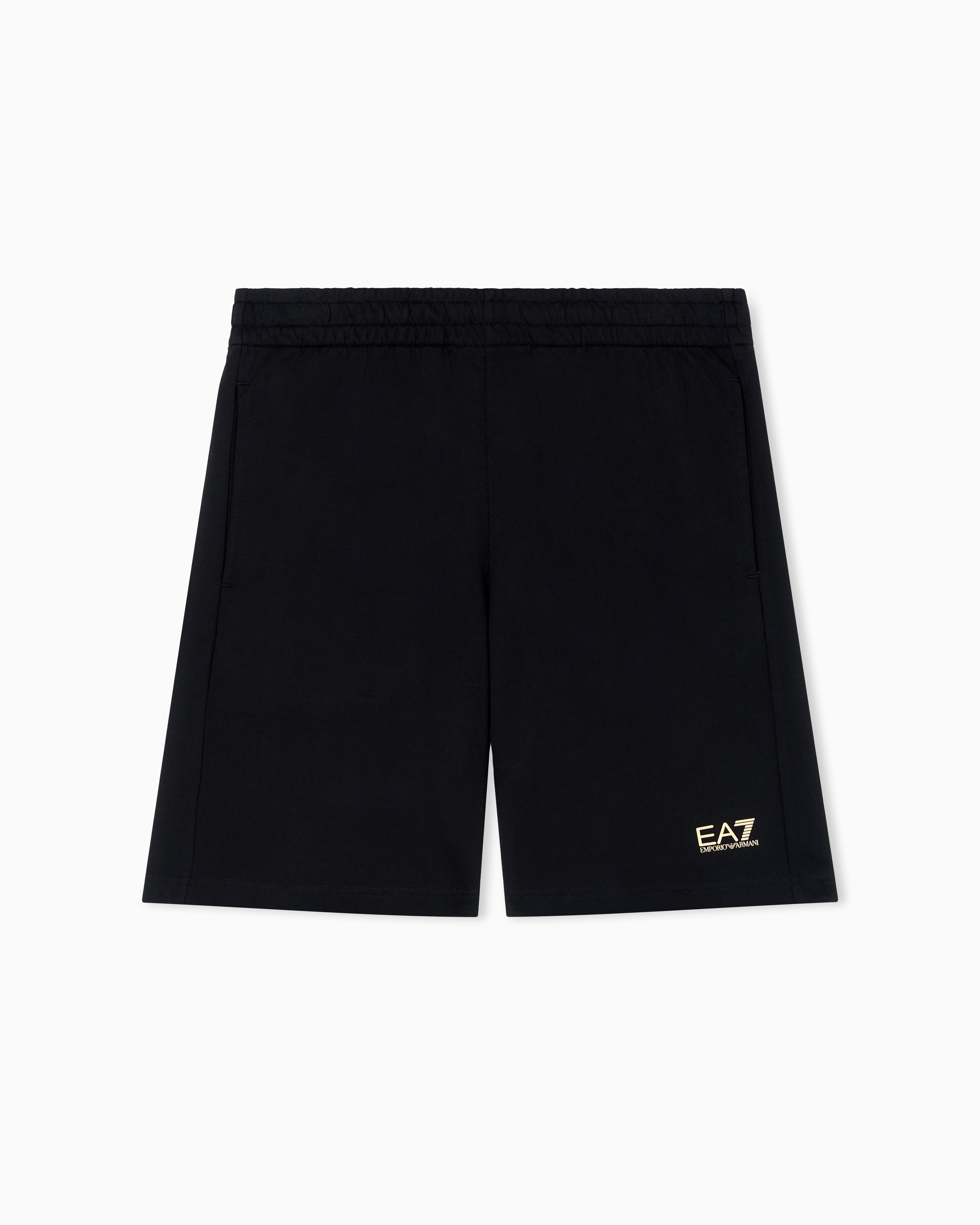 Elastic shorts slim fit with logo man | EA7