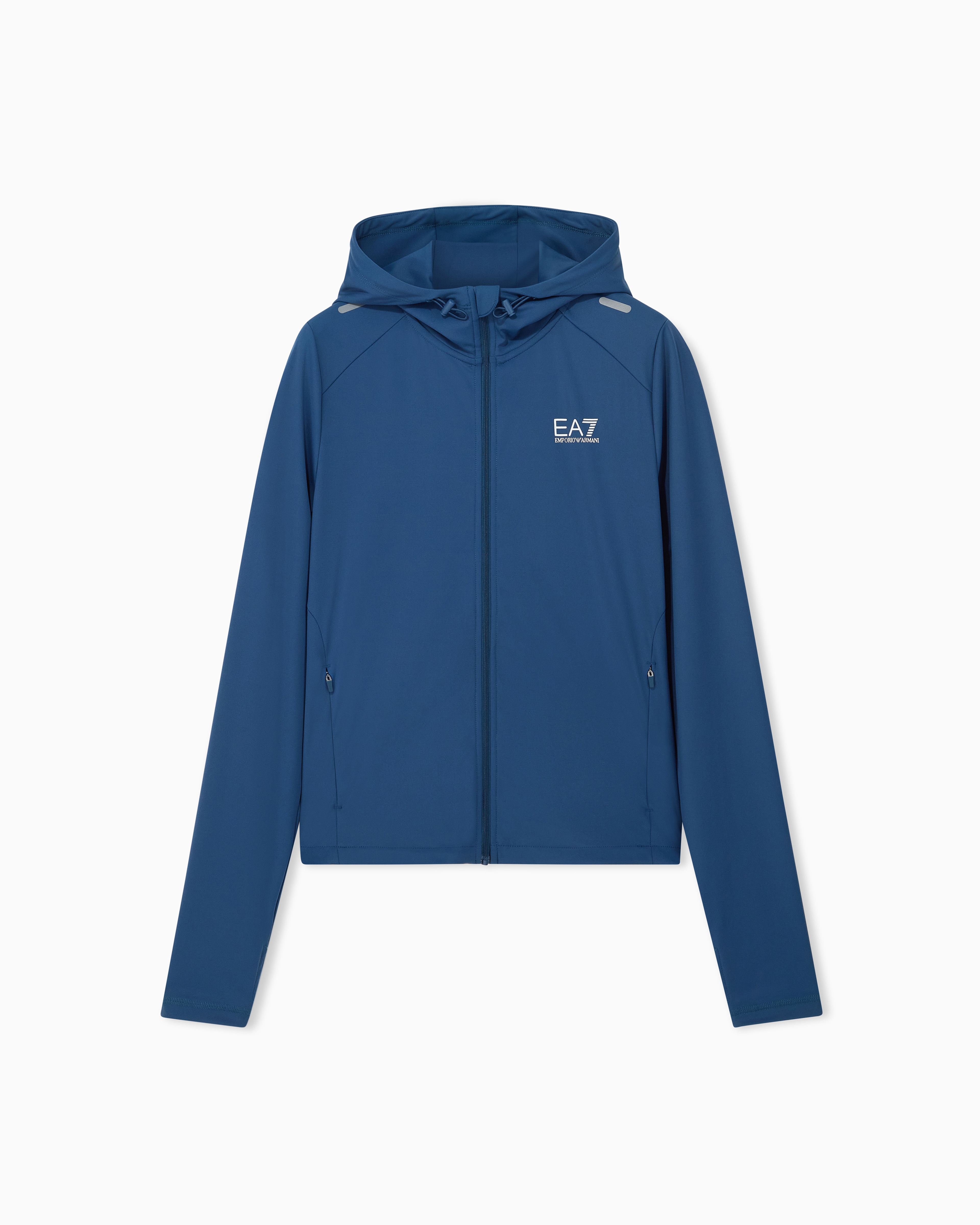 Slim-fit full-zip hoodie Ventus7 in technical fabric | EA7 US