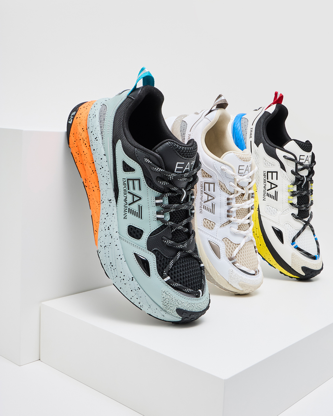 Sneaker Predator in mesh and tumbled leather | EA7 US
