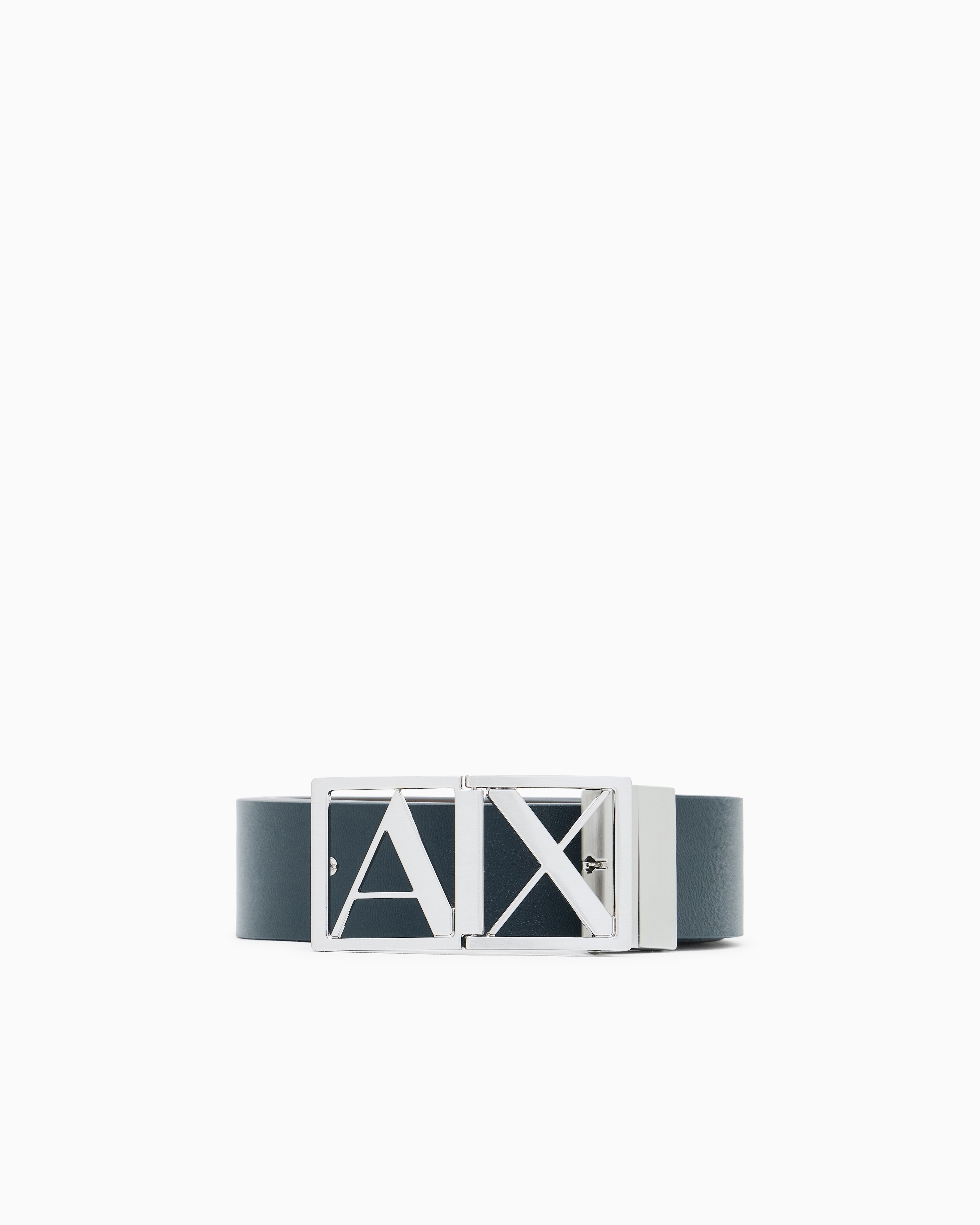 ARMANI EXCHANGE ベルト リバーシブル 新品未使用品 ボックスロゴバックル リバーシブル レザーベルト | Armani Exchange JP