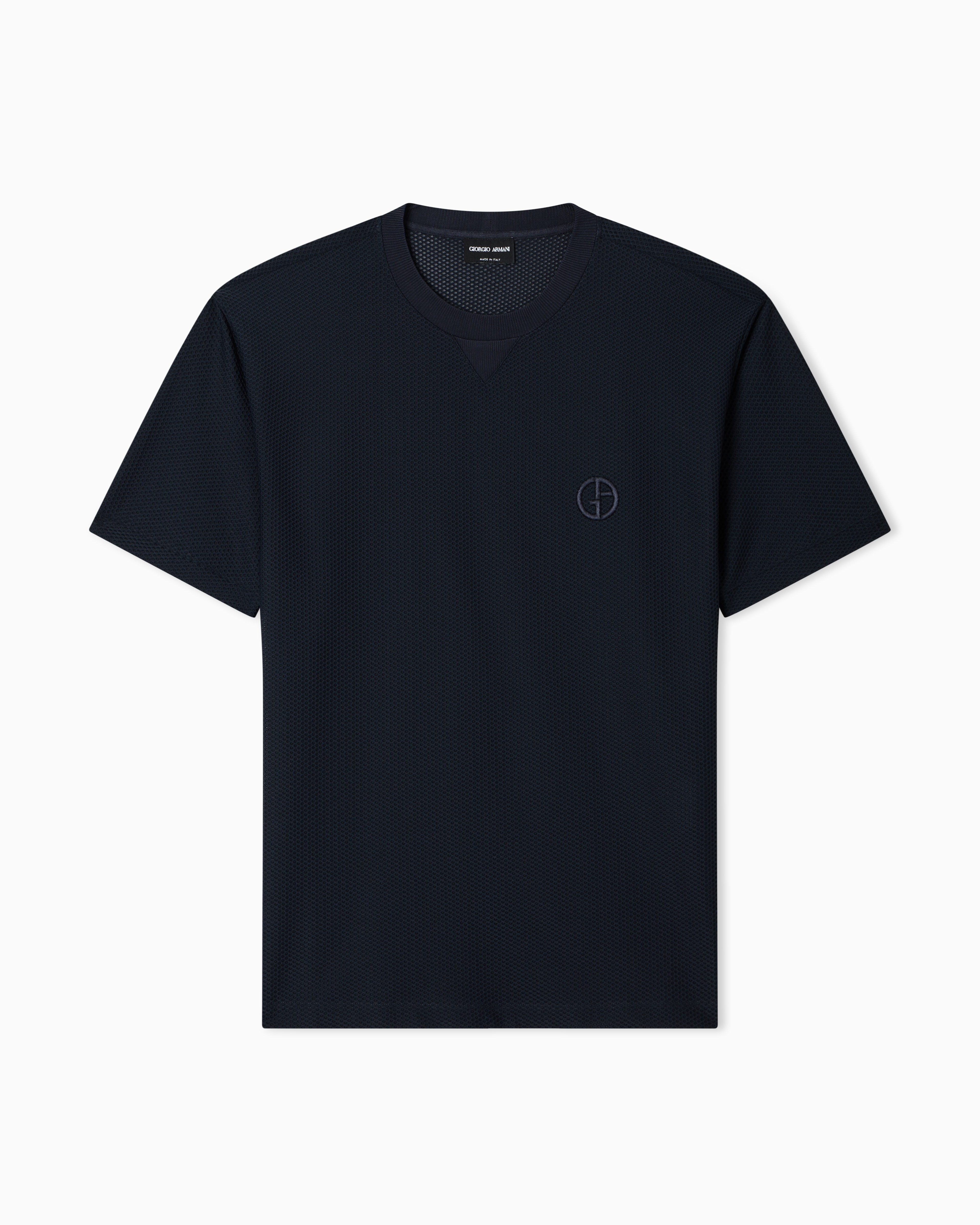 Technical waffle T-shirt | Giorgio Armani US