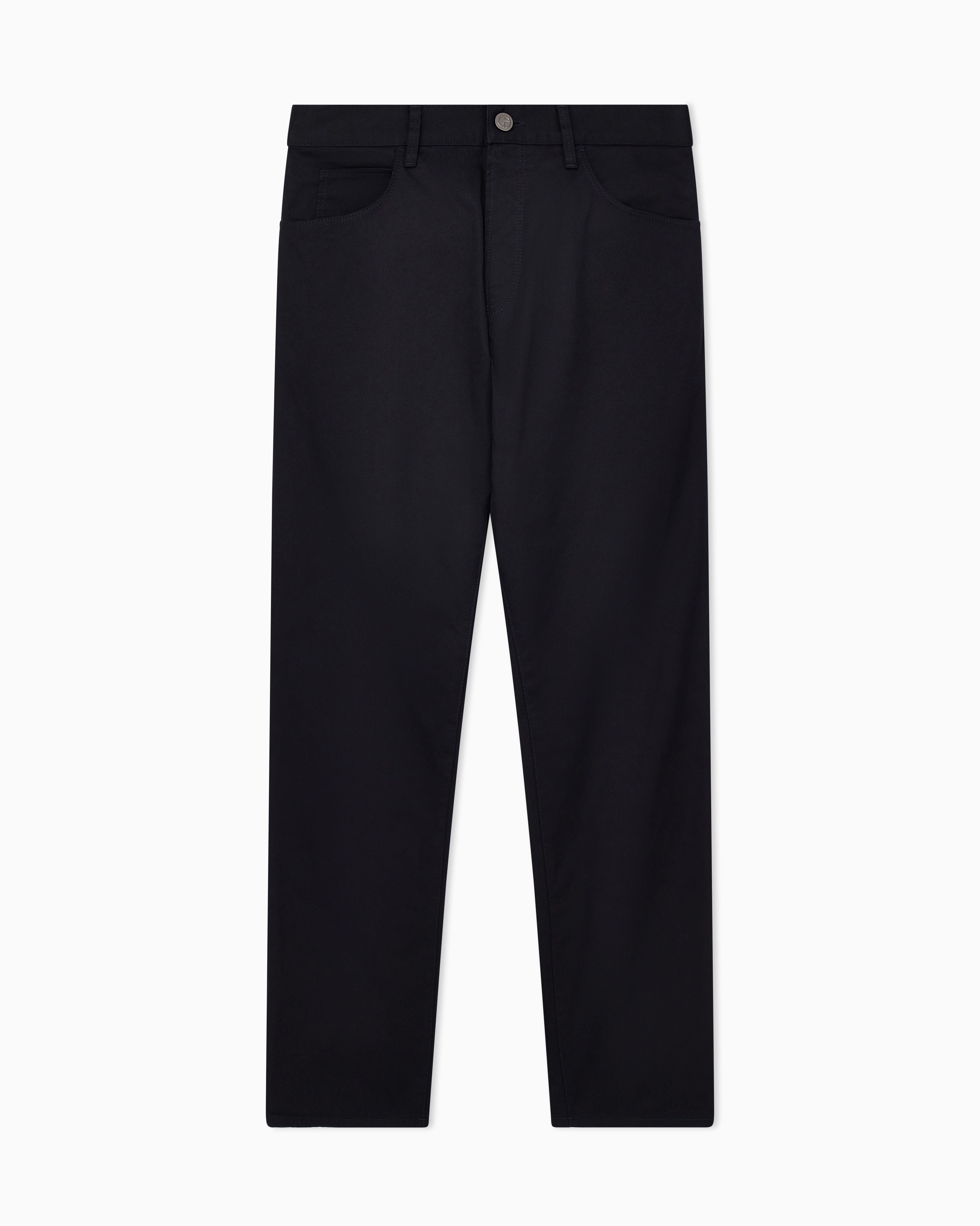 Regular-fit, five-pocket trousers in stretch cotton | Giorgio