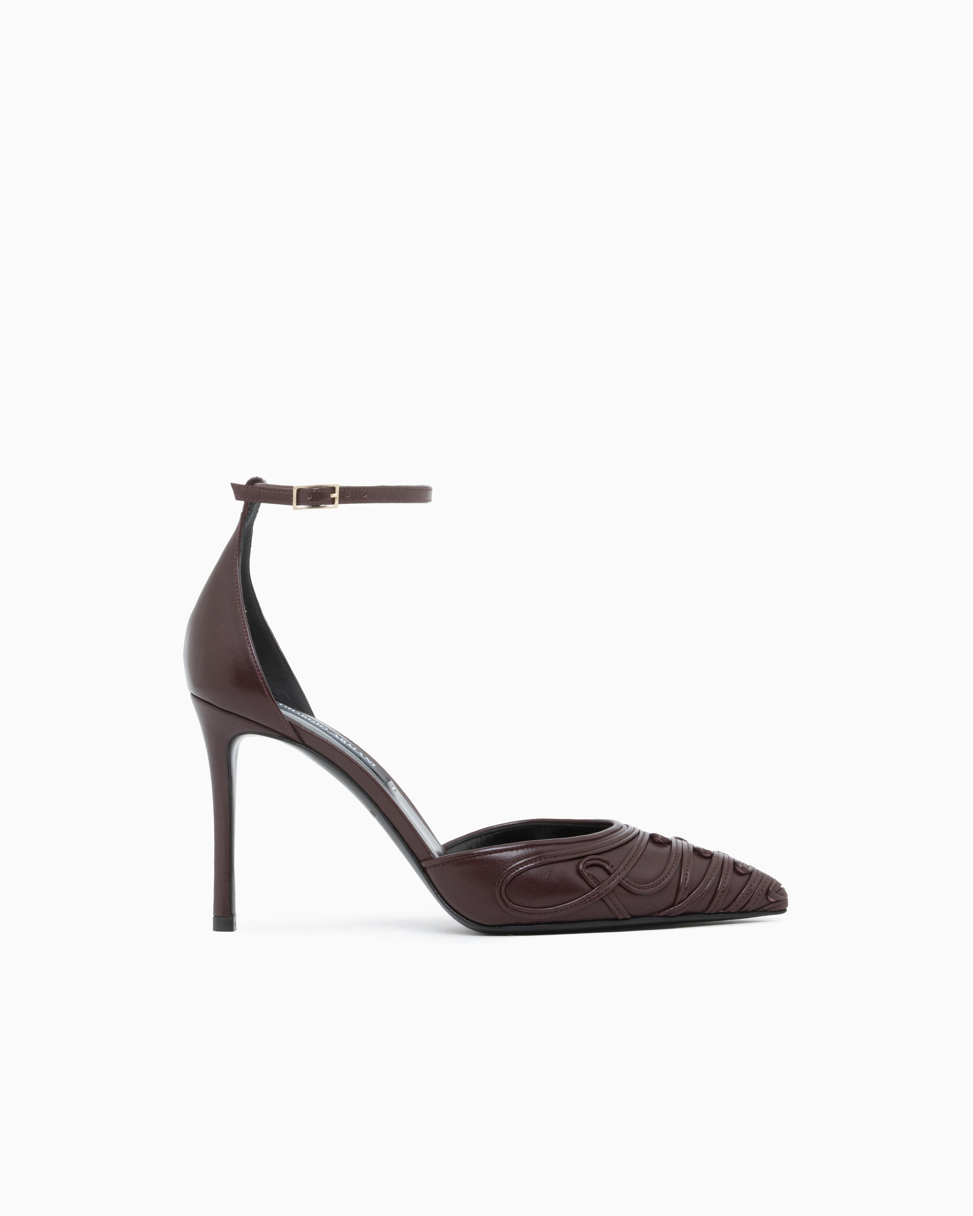 Decollete shoe leather pumps | Giorgio Armani US