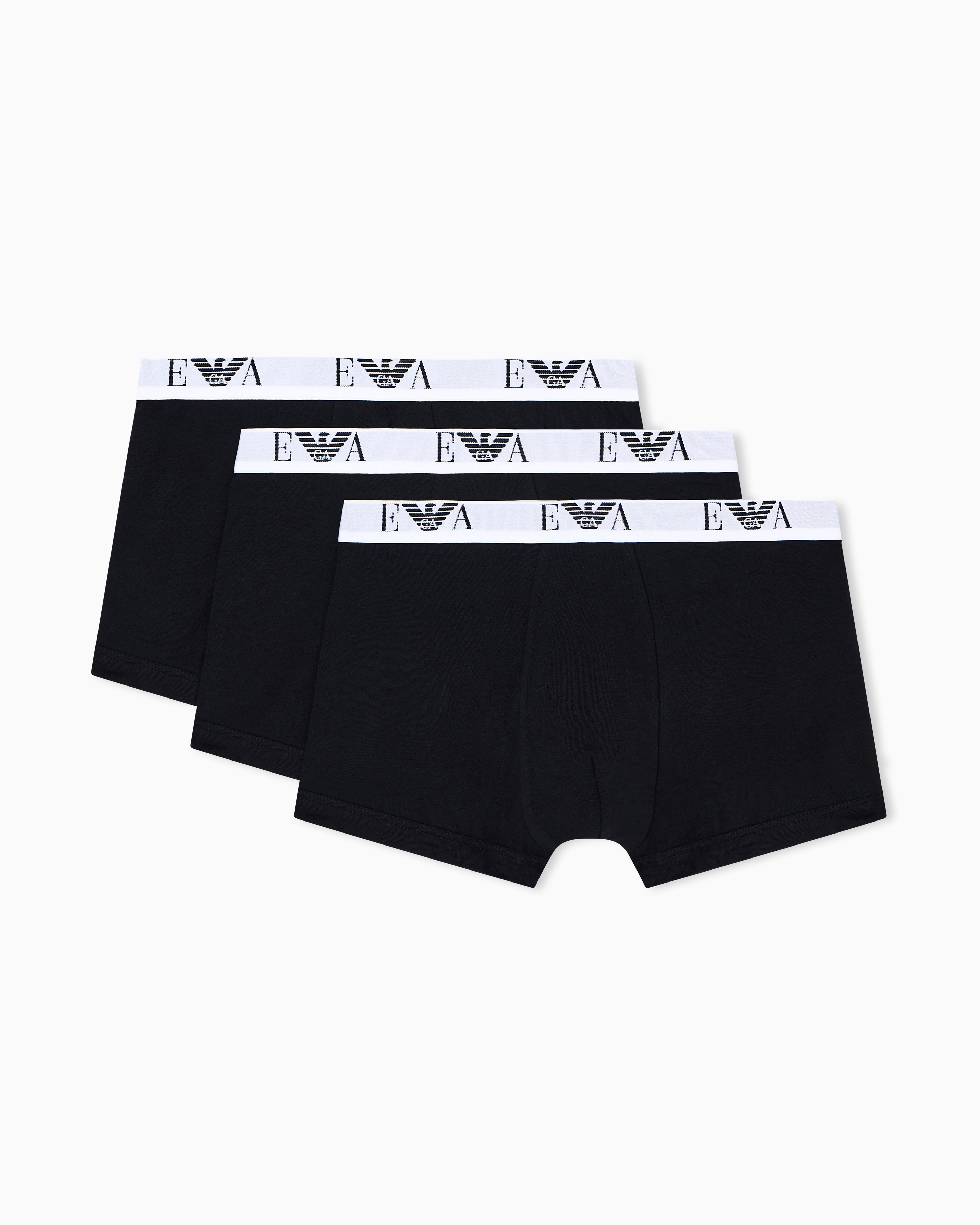 Three-pack of stretch jersey boxer briefs with EA logoband
