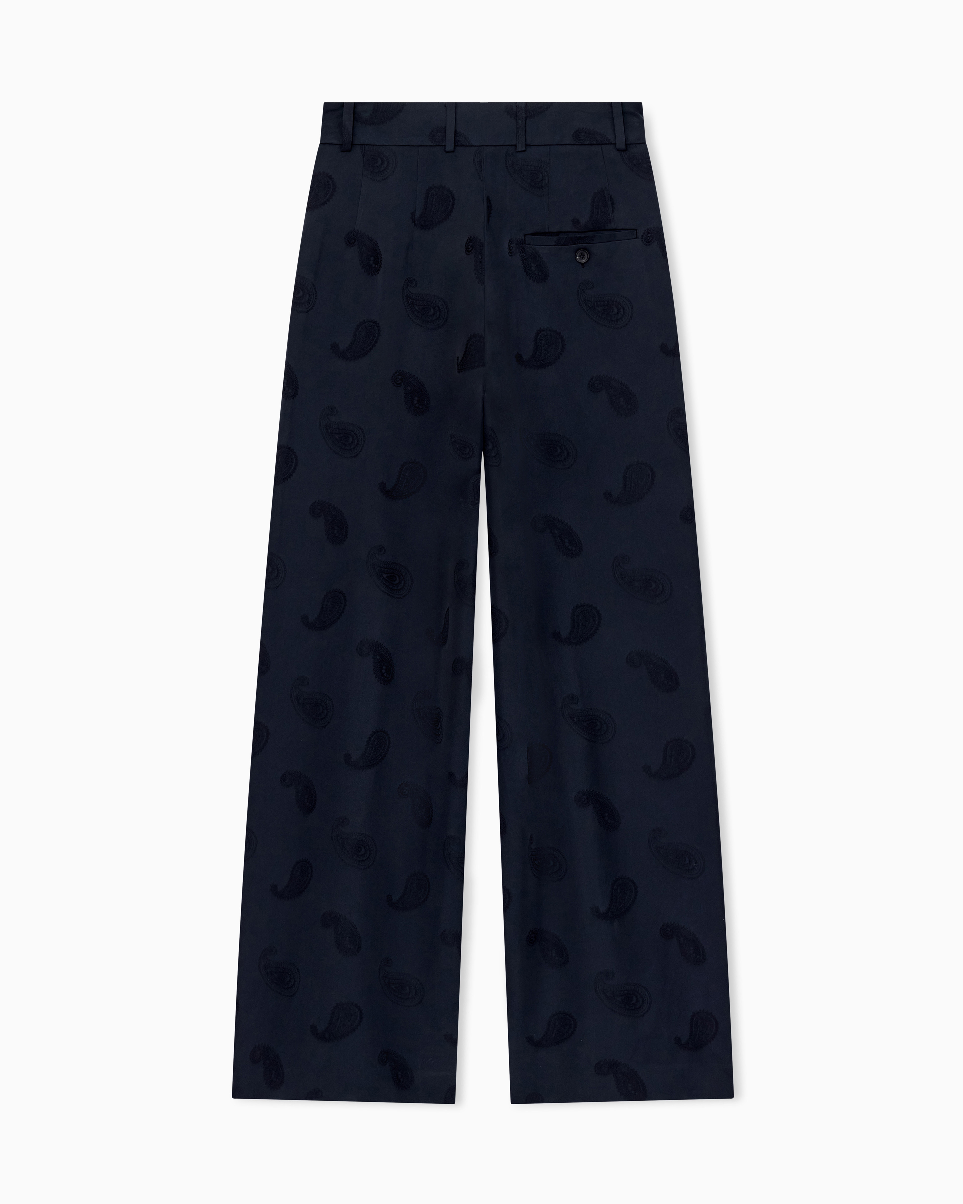 Jacquard satin paisley all-over pants Boteh Capsule | Emporio