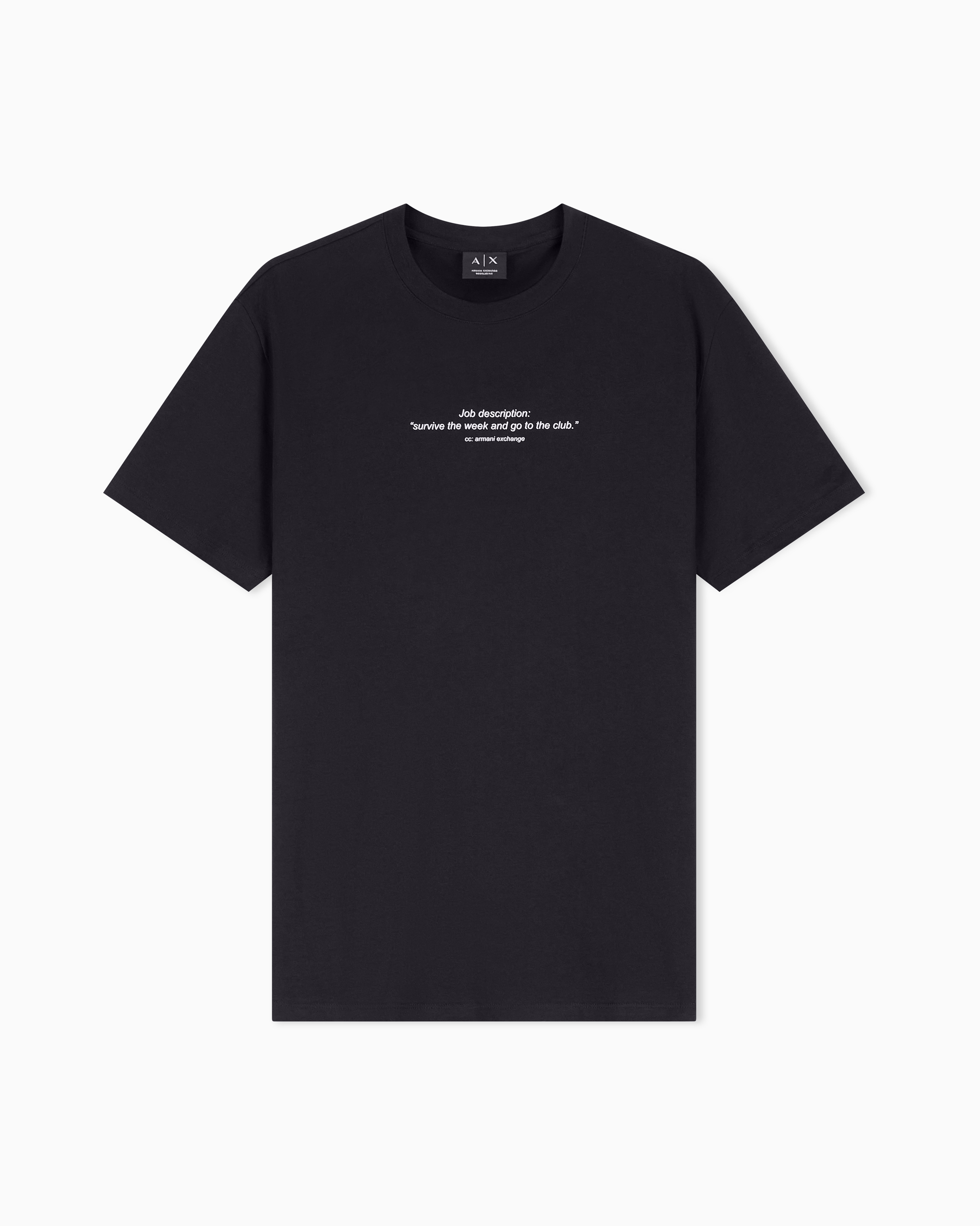Regular Fit T-shirt in Classic Cotton Jersey | Armani Exchange US