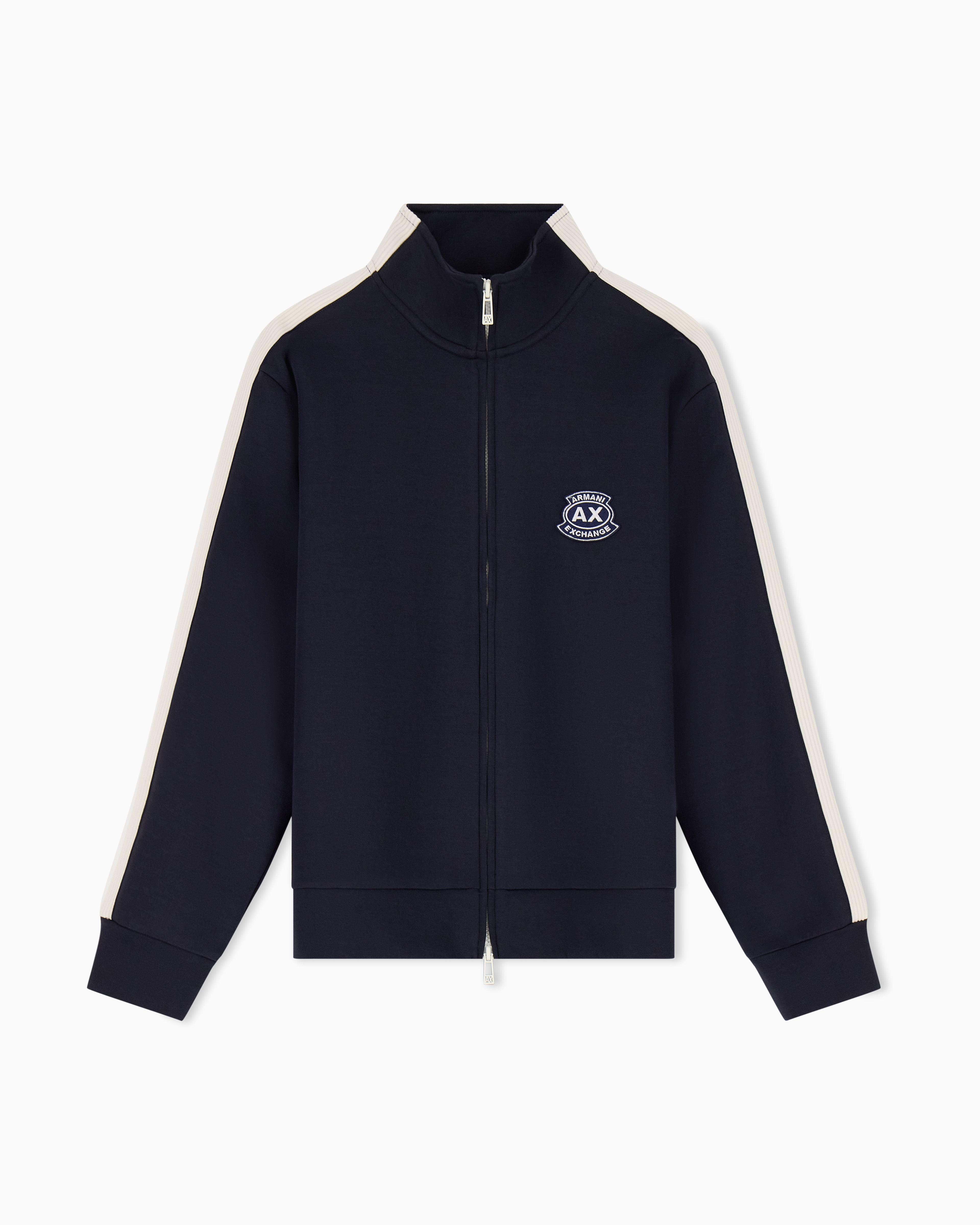 Stretch bonded cotton sweatshirt | Armani Exchange US