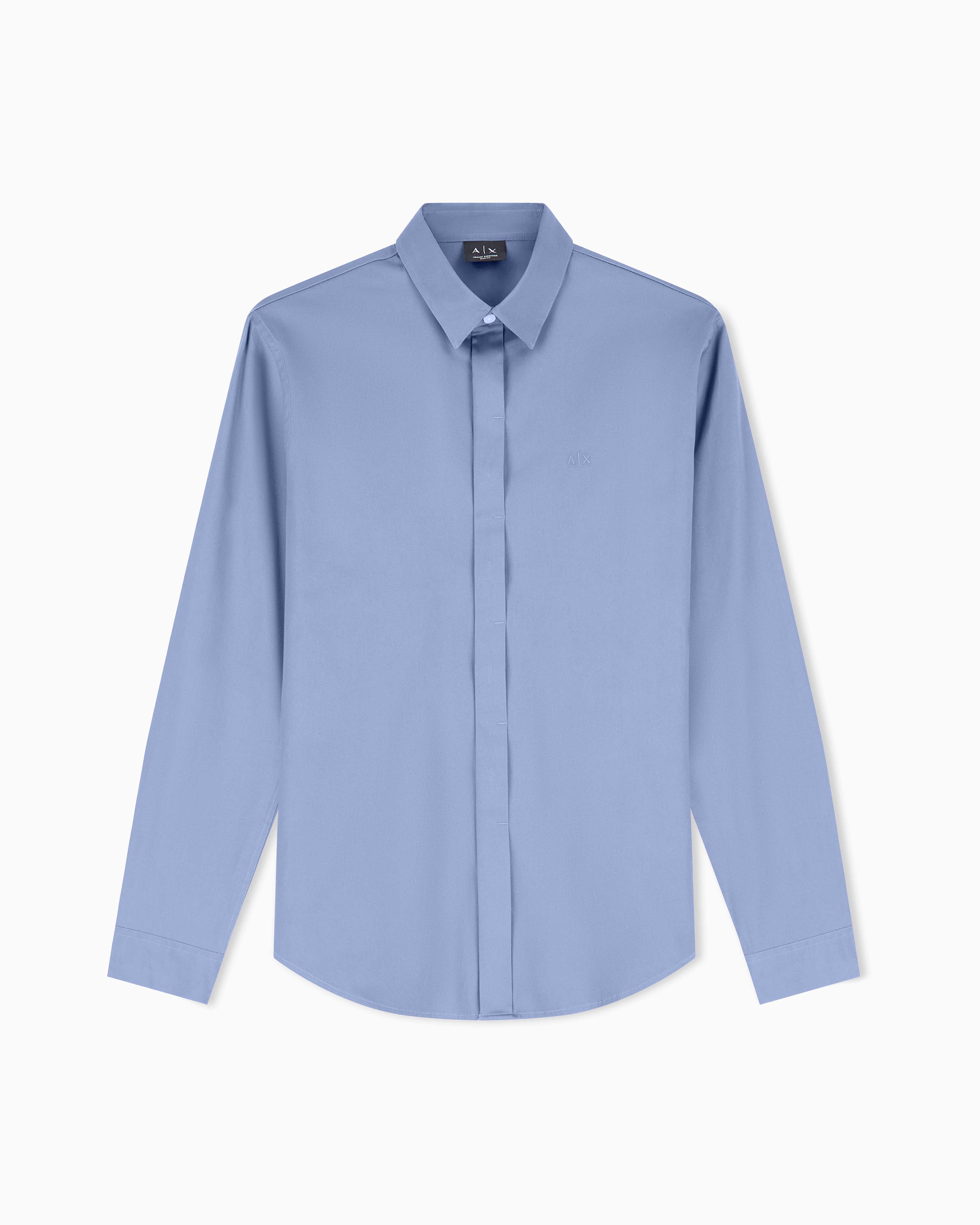 armani exchange dress shirts A|X Armani Exchange Men's Long Sleeve cotton satin shirt