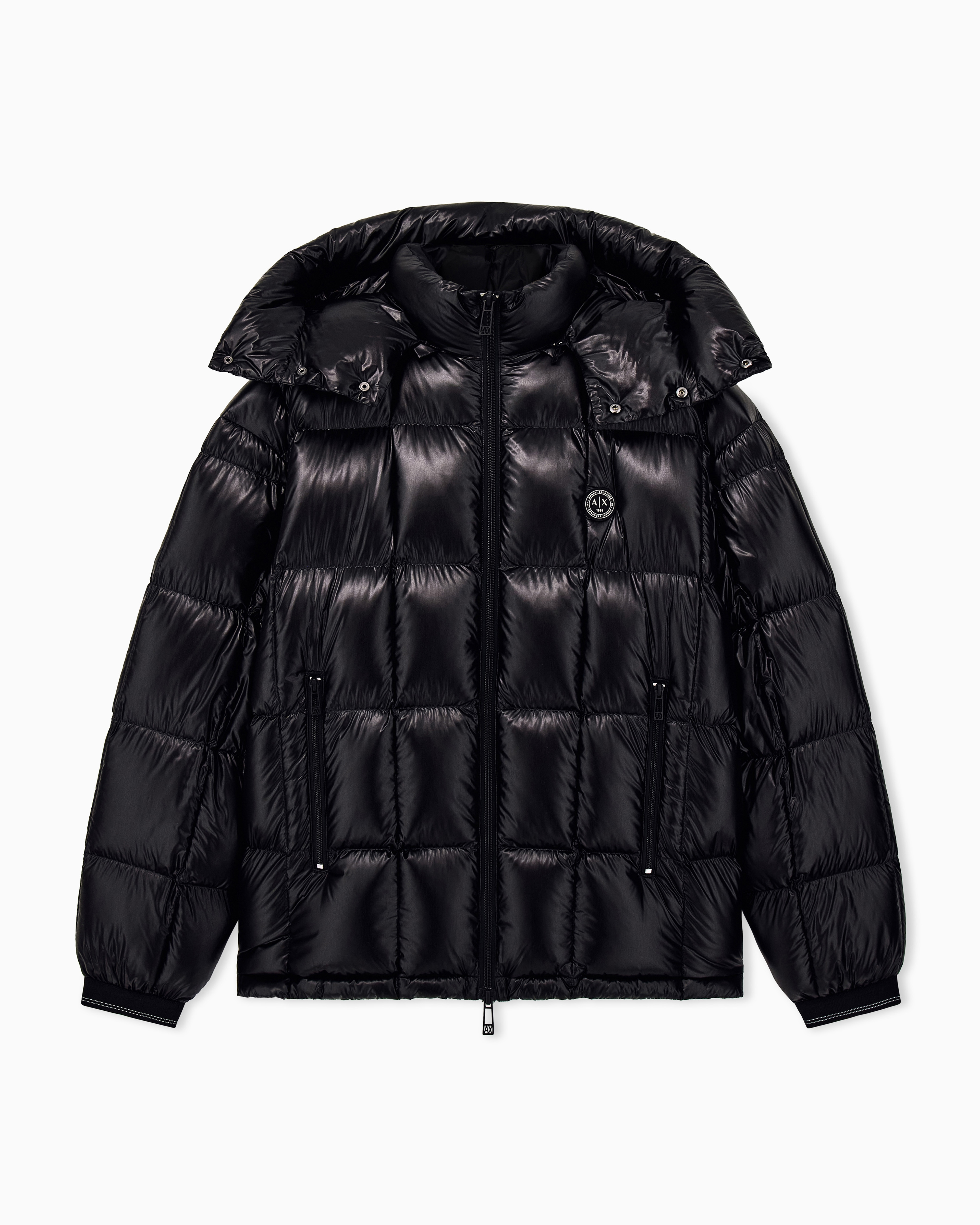 down jacket nylon down filling | Armani Exchange US