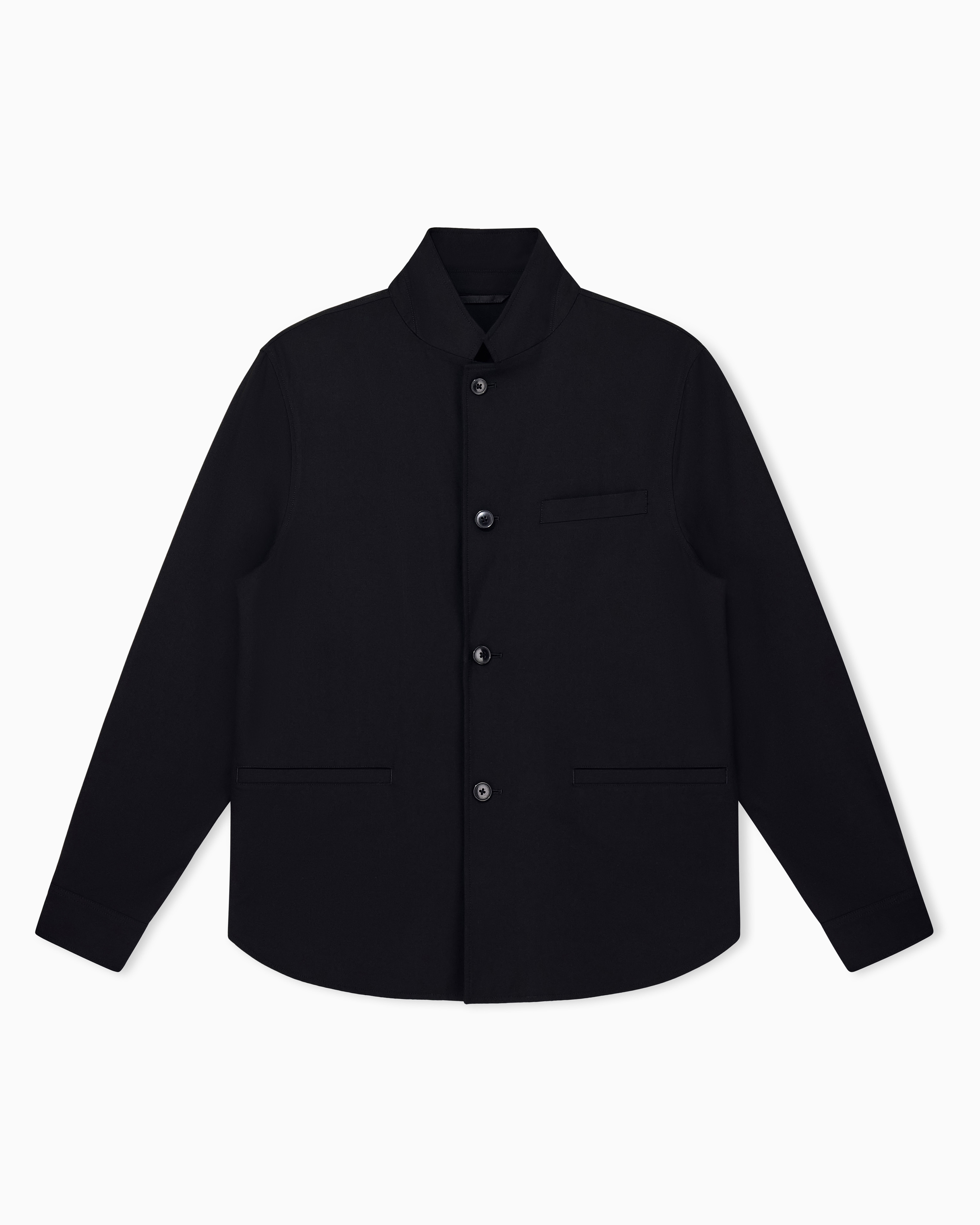 regular fit blazer stretch viscose blend | Armani Exchange US