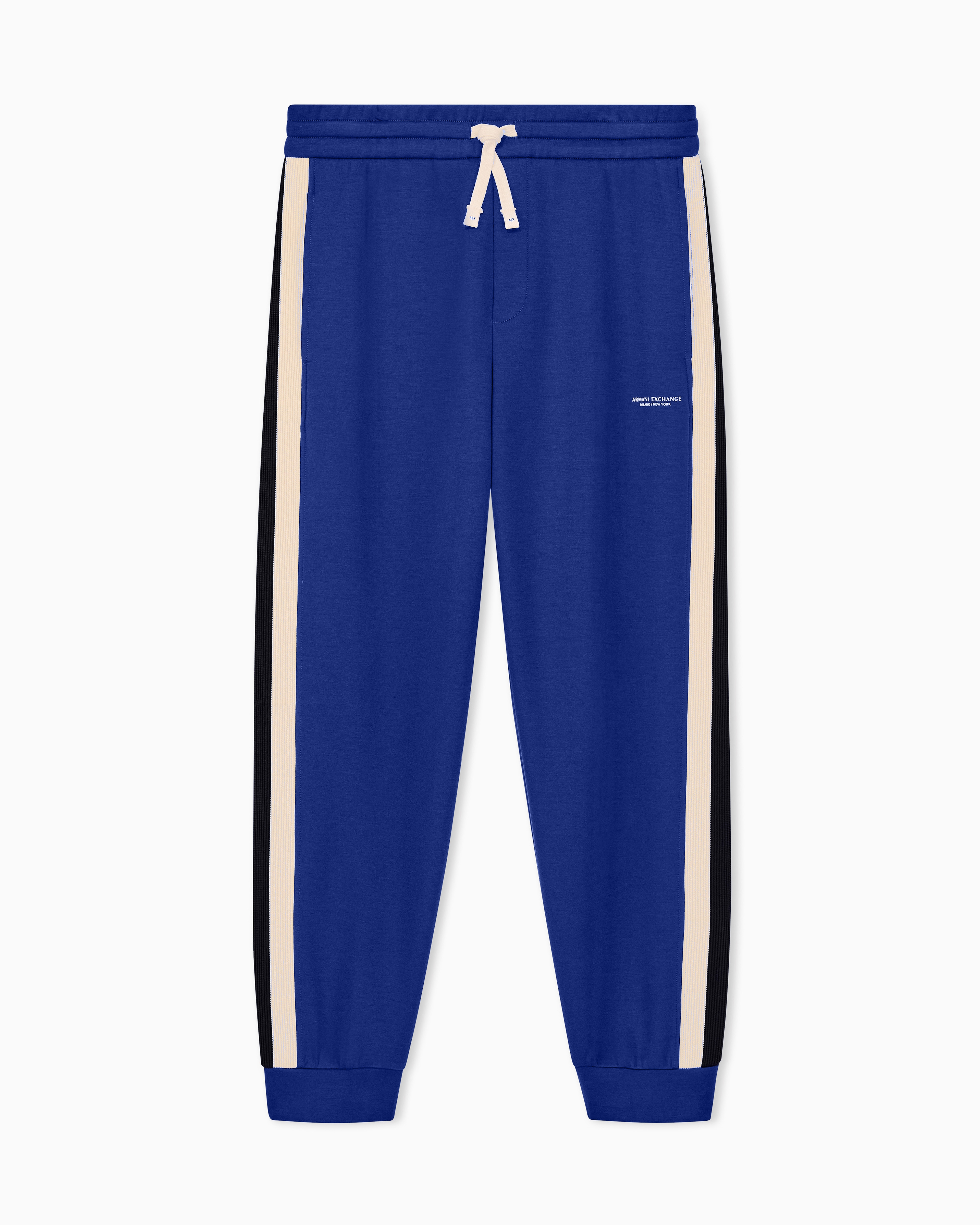 regular fit trousers in stretch modal jersey | Armani Exchange