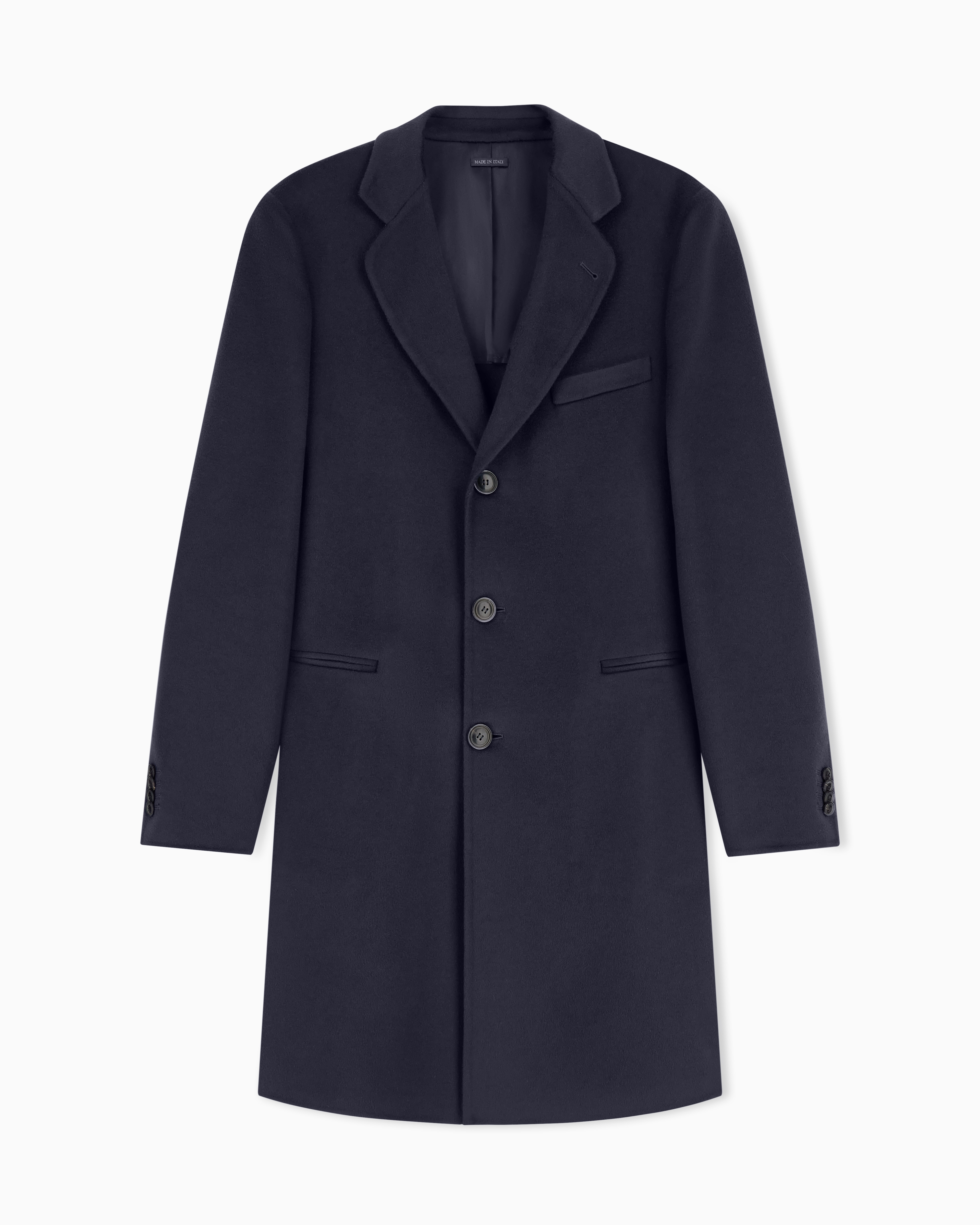 Long cashmere coat | Giorgio Armani US