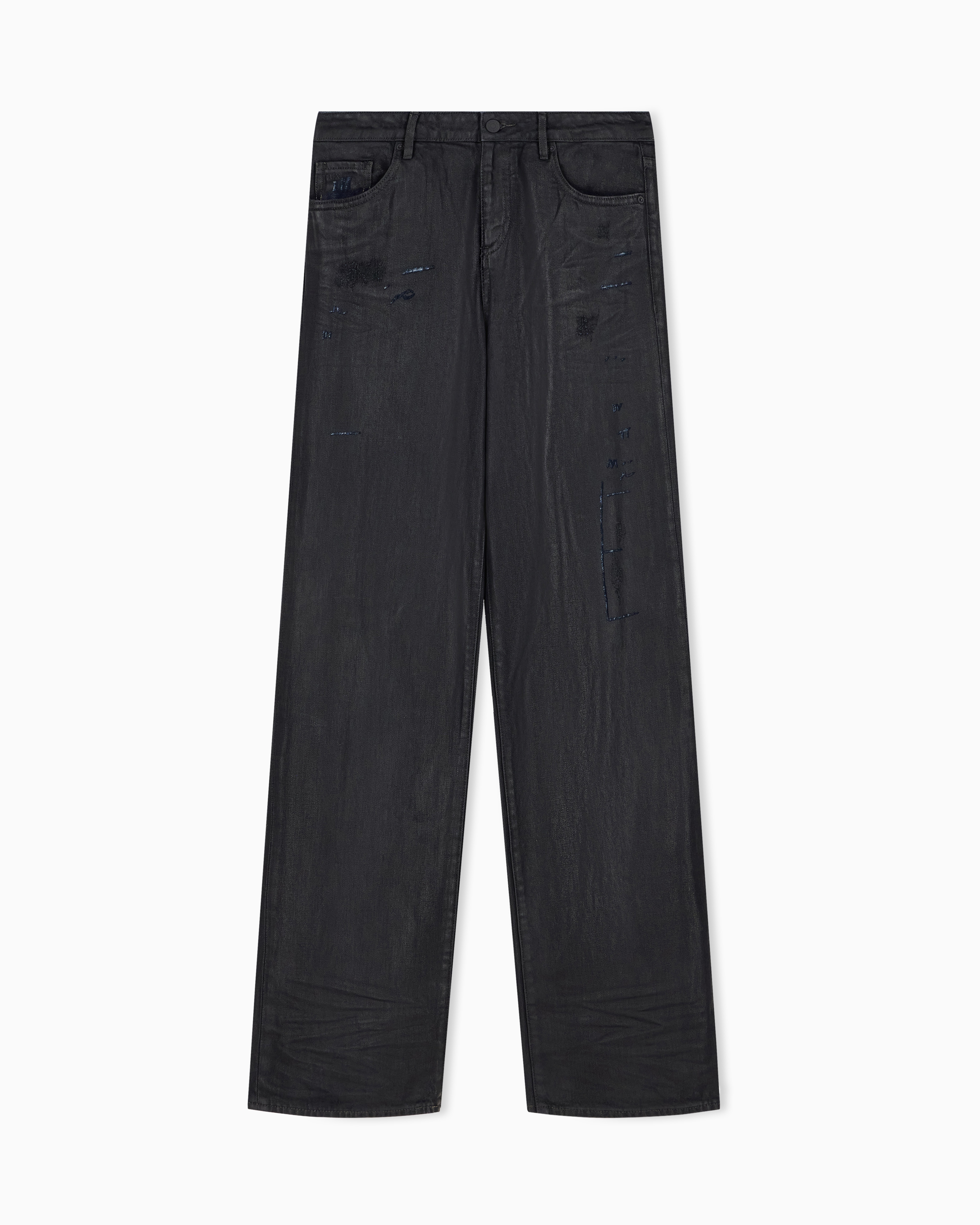 ブラックコーティング デニムパンツ | Armani Exchange JP