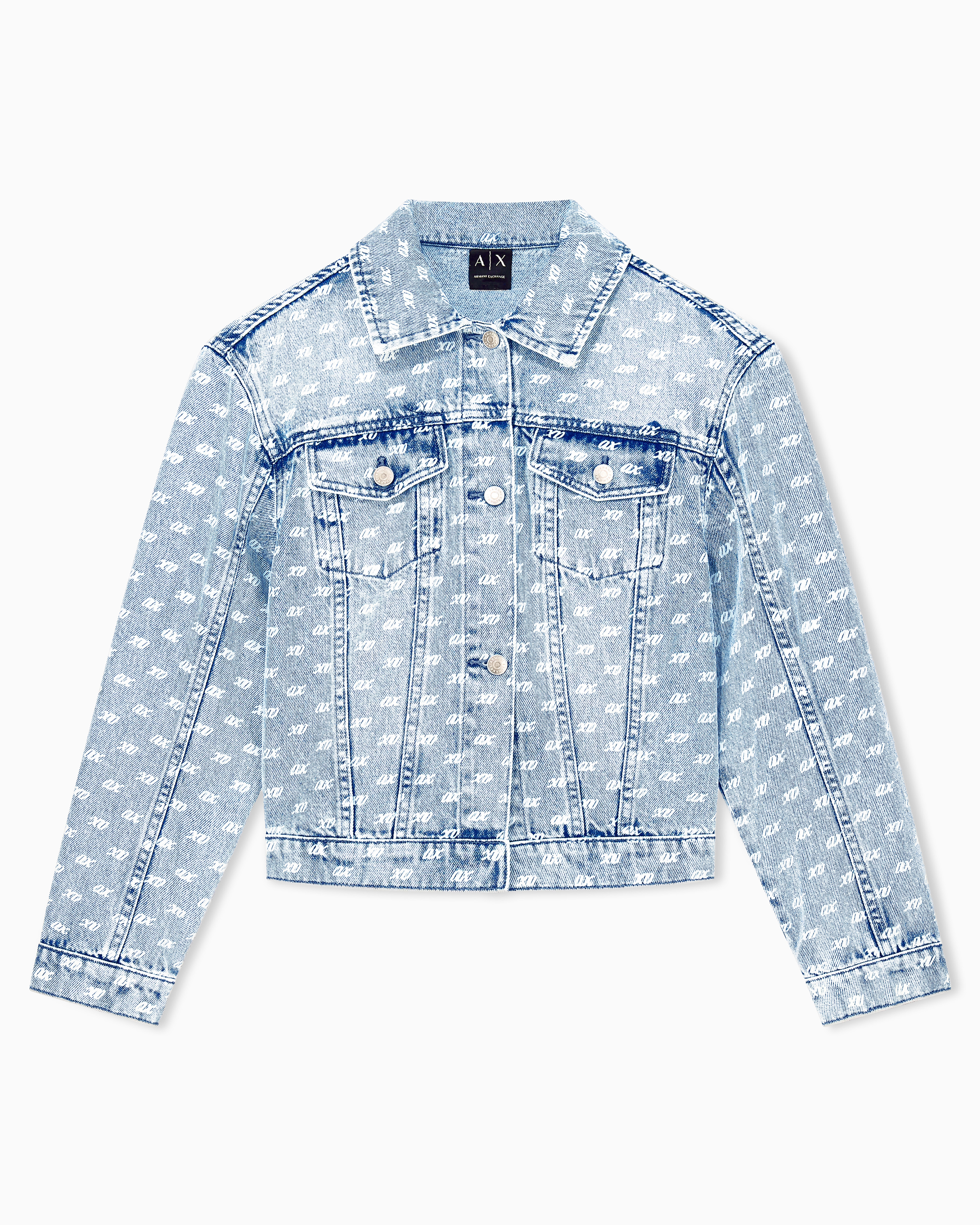 オールオーバーロゴ デニムジャケット | Armani Exchange JP