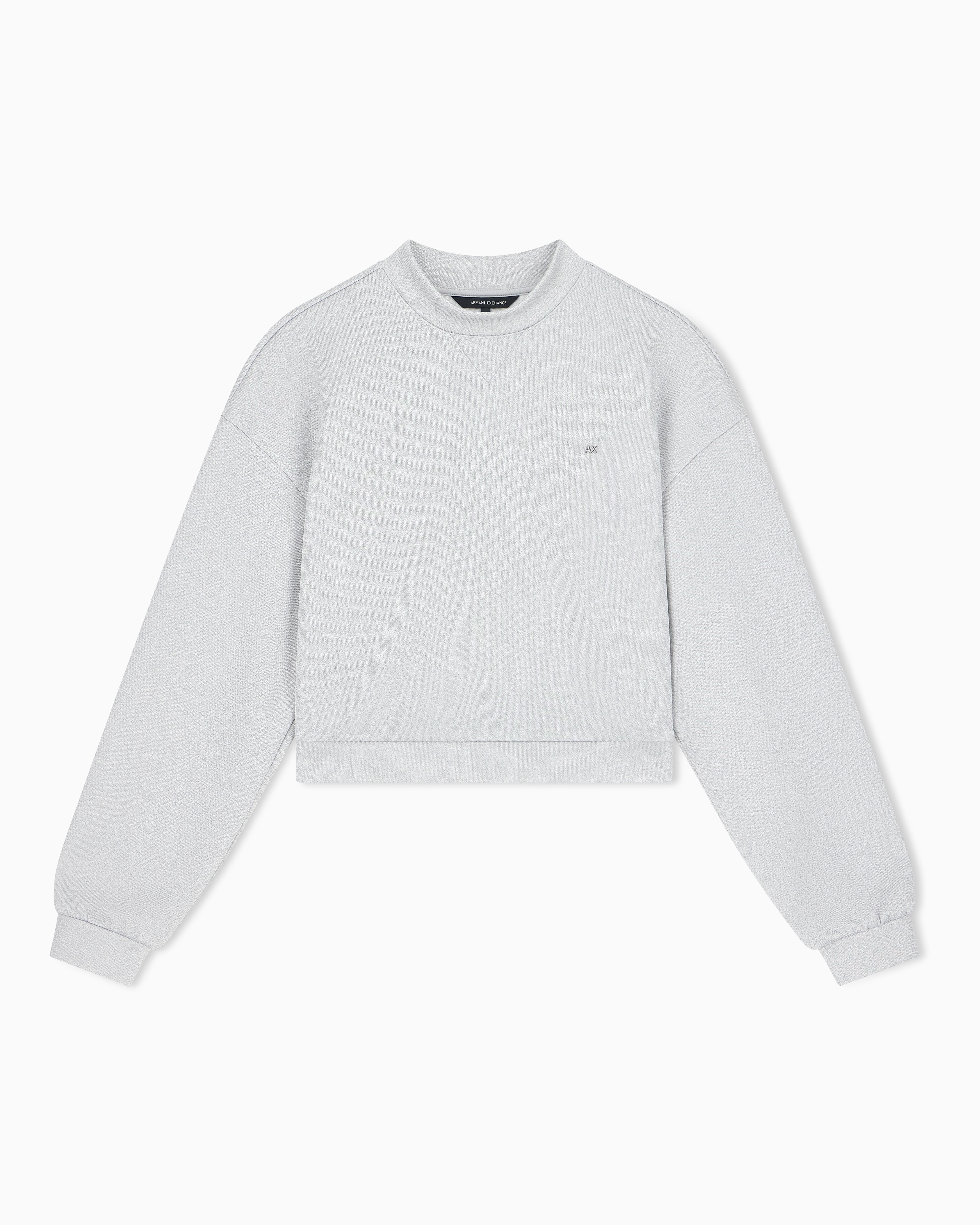 sweatshirt in shiny stretch interlock | Armani Exchange US