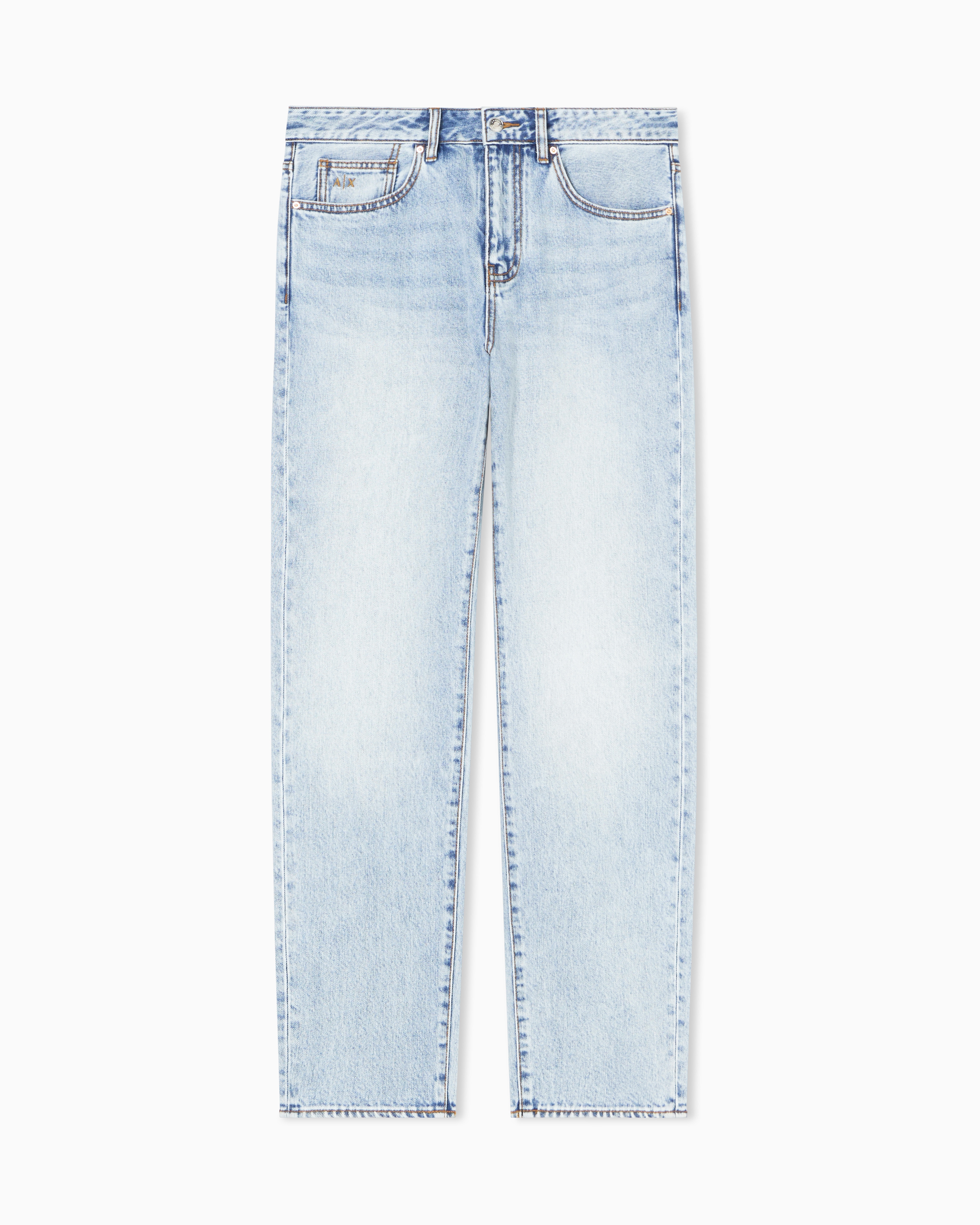 アシッドウォッシュ スリムフィット デニムパンツ | Armani Exchange JP
