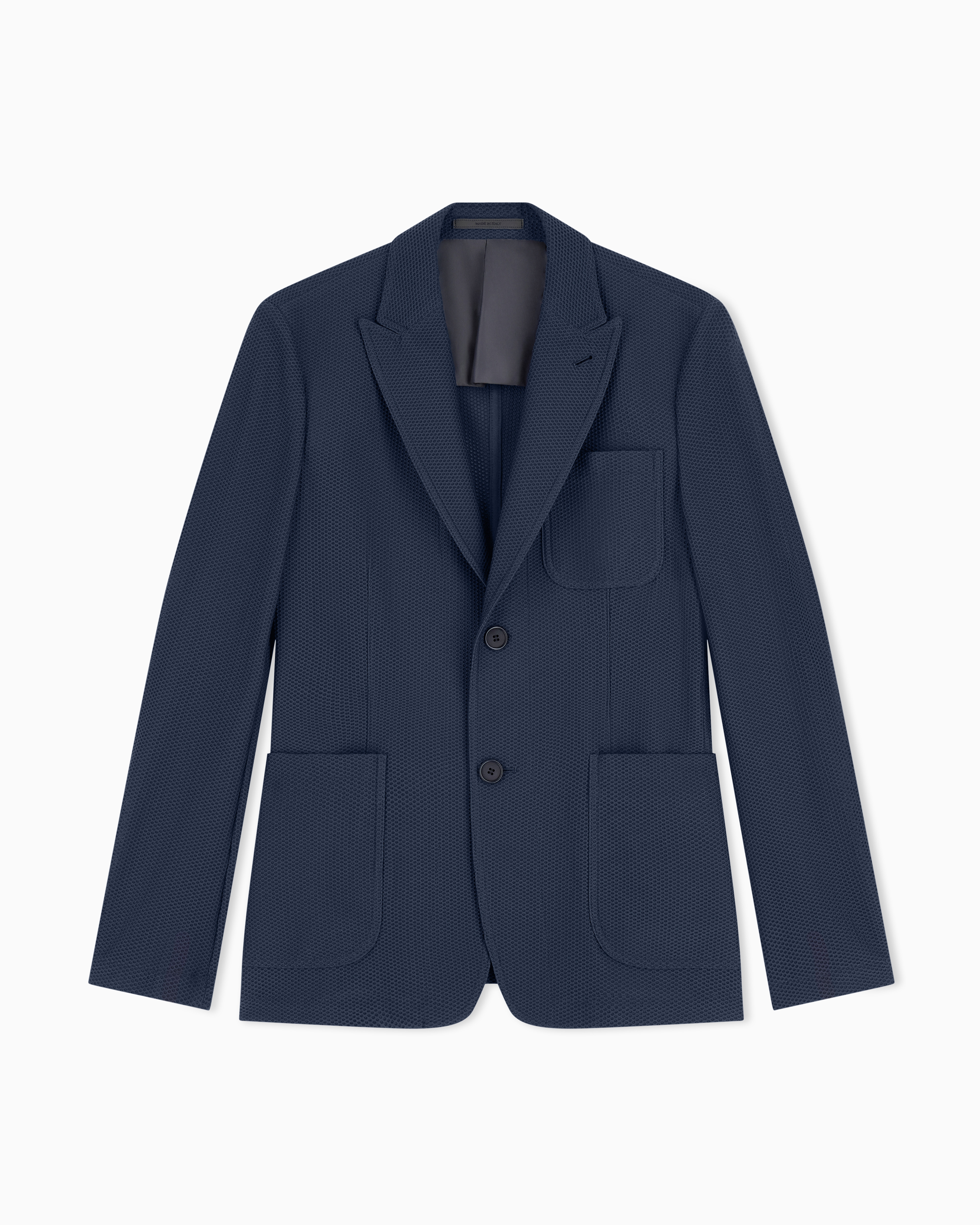 Unstructured textured jacket man | Giorgio Armani JP
