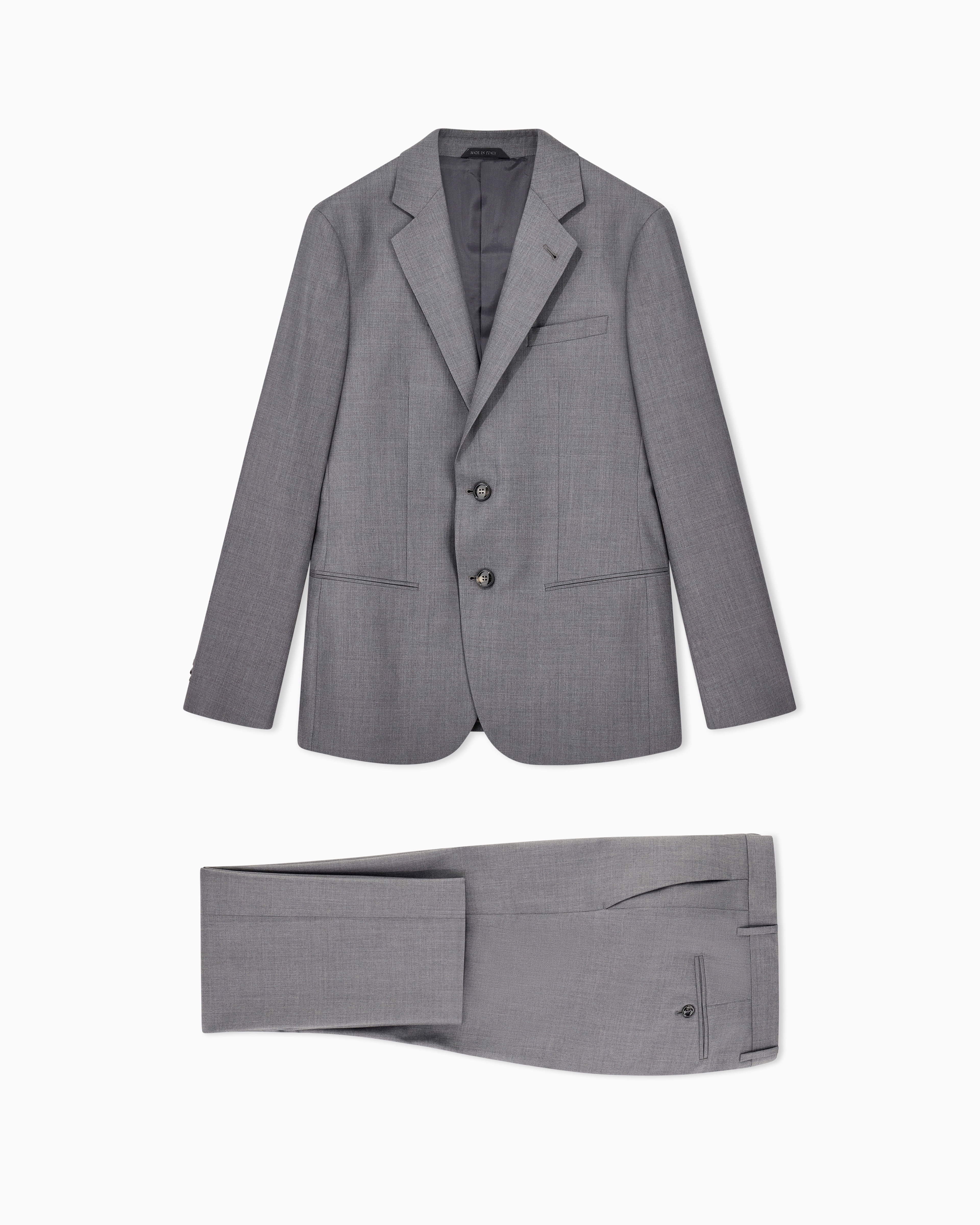 Single-breasted Soho Line suit in virgin wool and cashmere