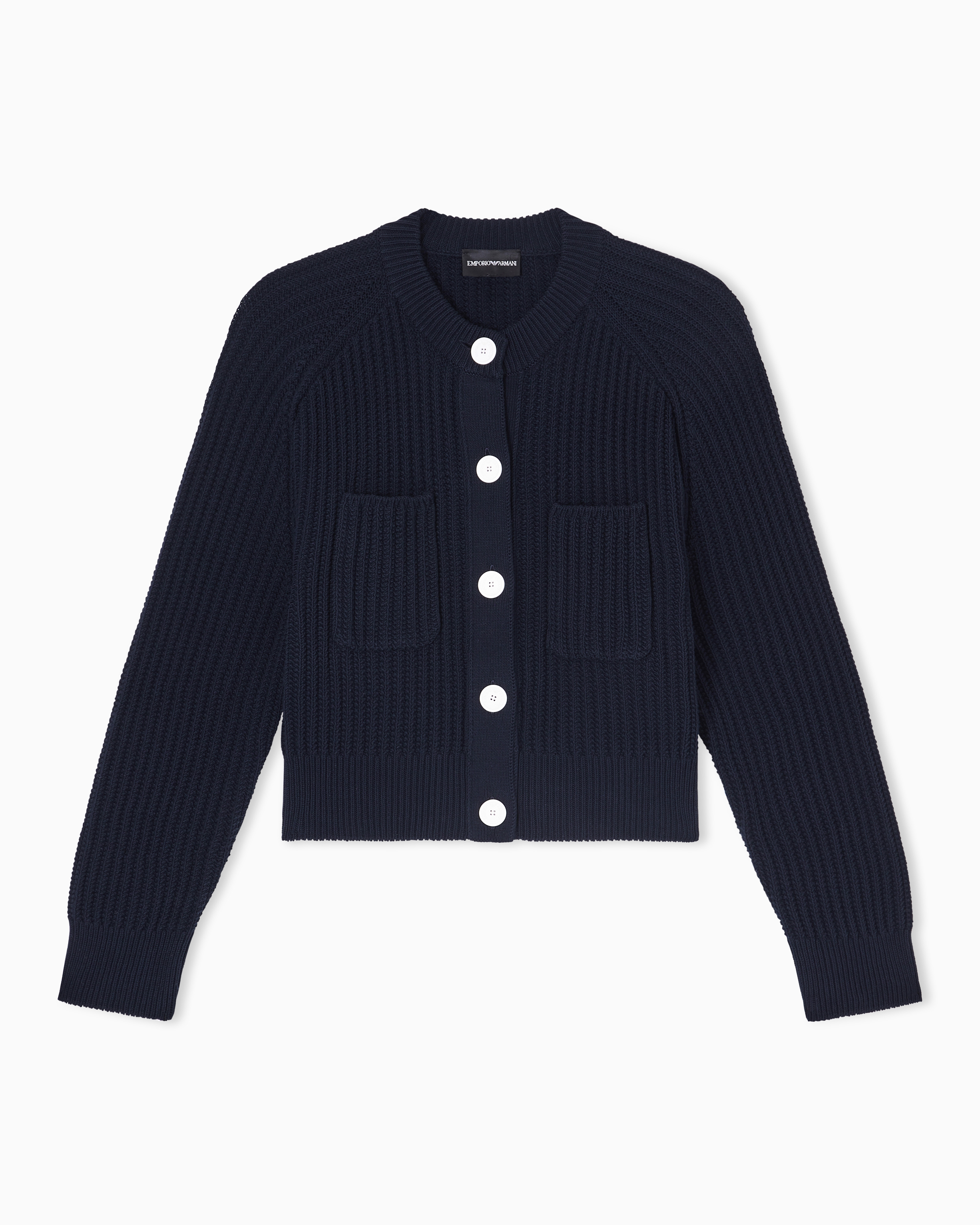 カーディガン フィッシャーマンズリブニット | Emporio Armani