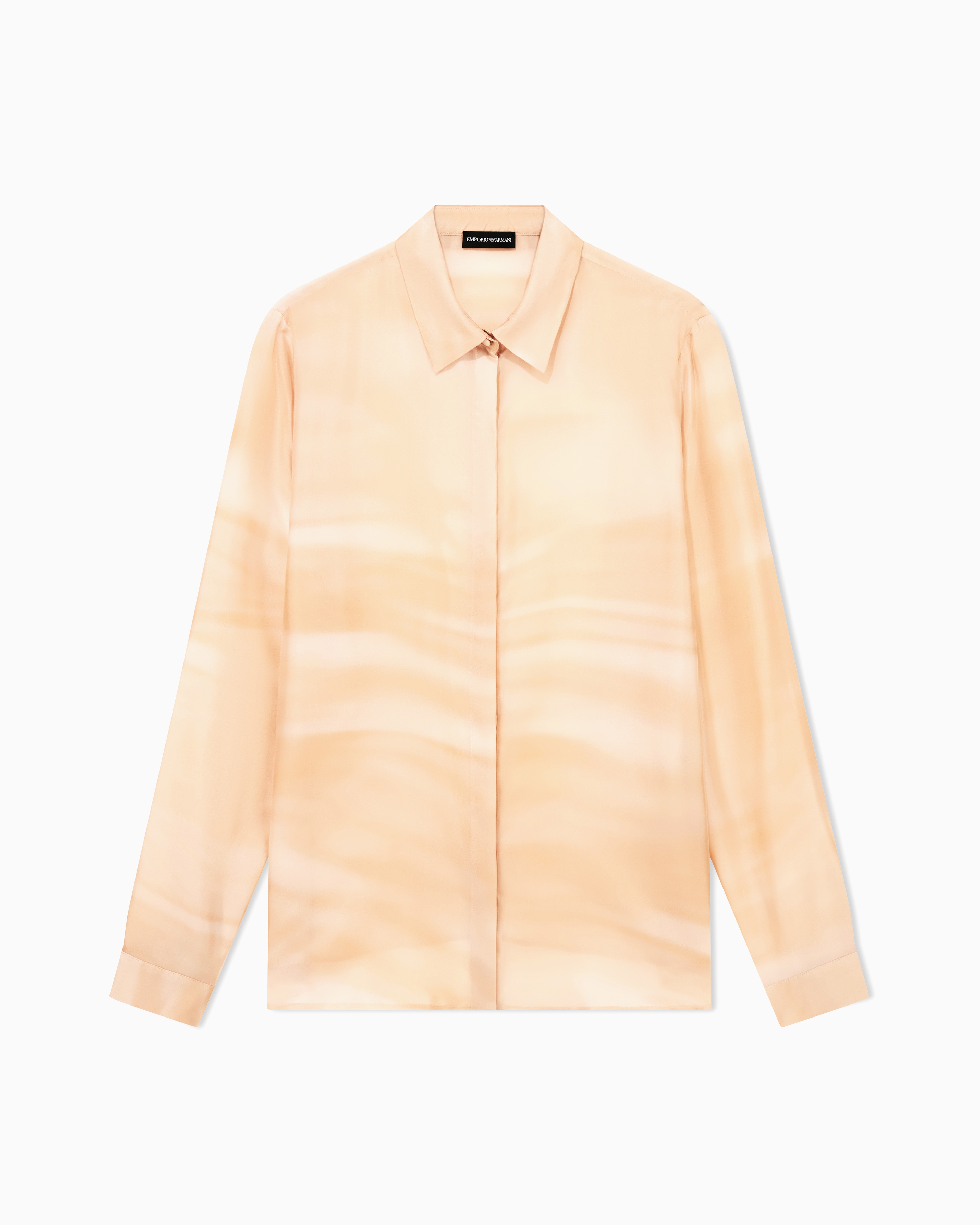 90s 00s emporio armani シルク 絹製 シャツ ブラウス シャツ シルクポンジー フェードプリント | Emporio Armani