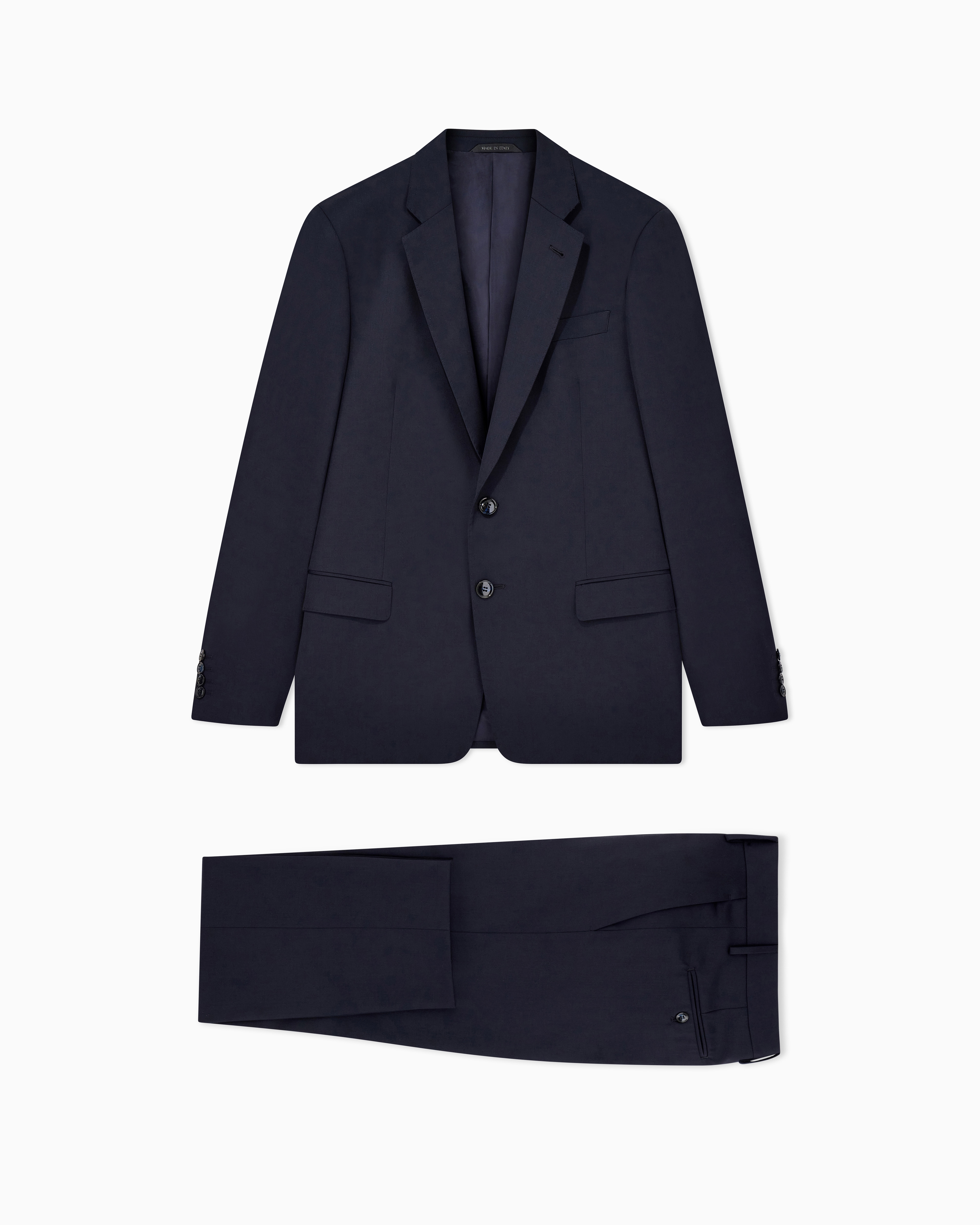 Single-breasted Soft line suit in virgin wool | Giorgio Armani US