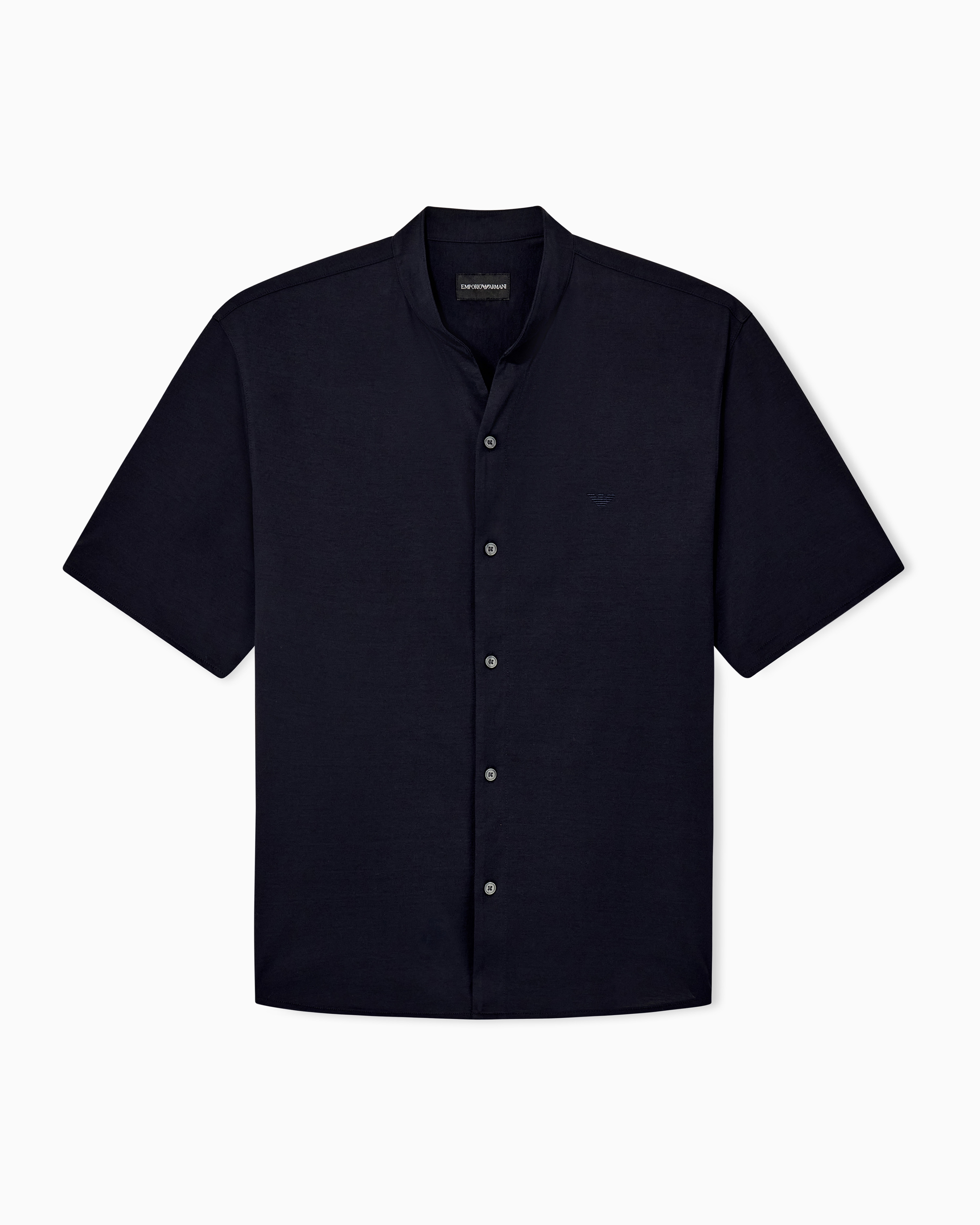 Shirt in cotton jersey with regular fit | Emporio Armani