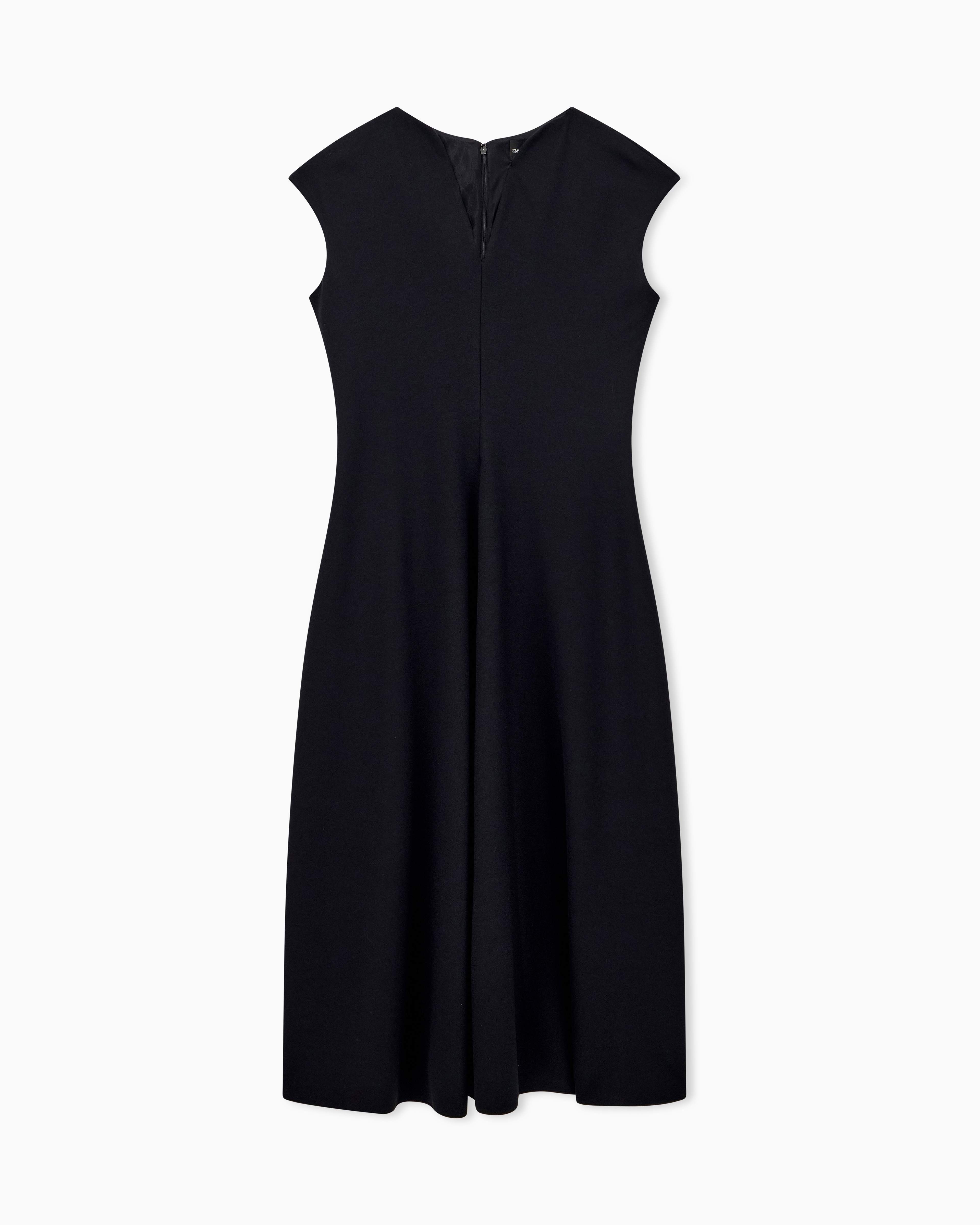レギュラーフィット ノースリーブ Vネック ワンピース | Emporio Armani JP