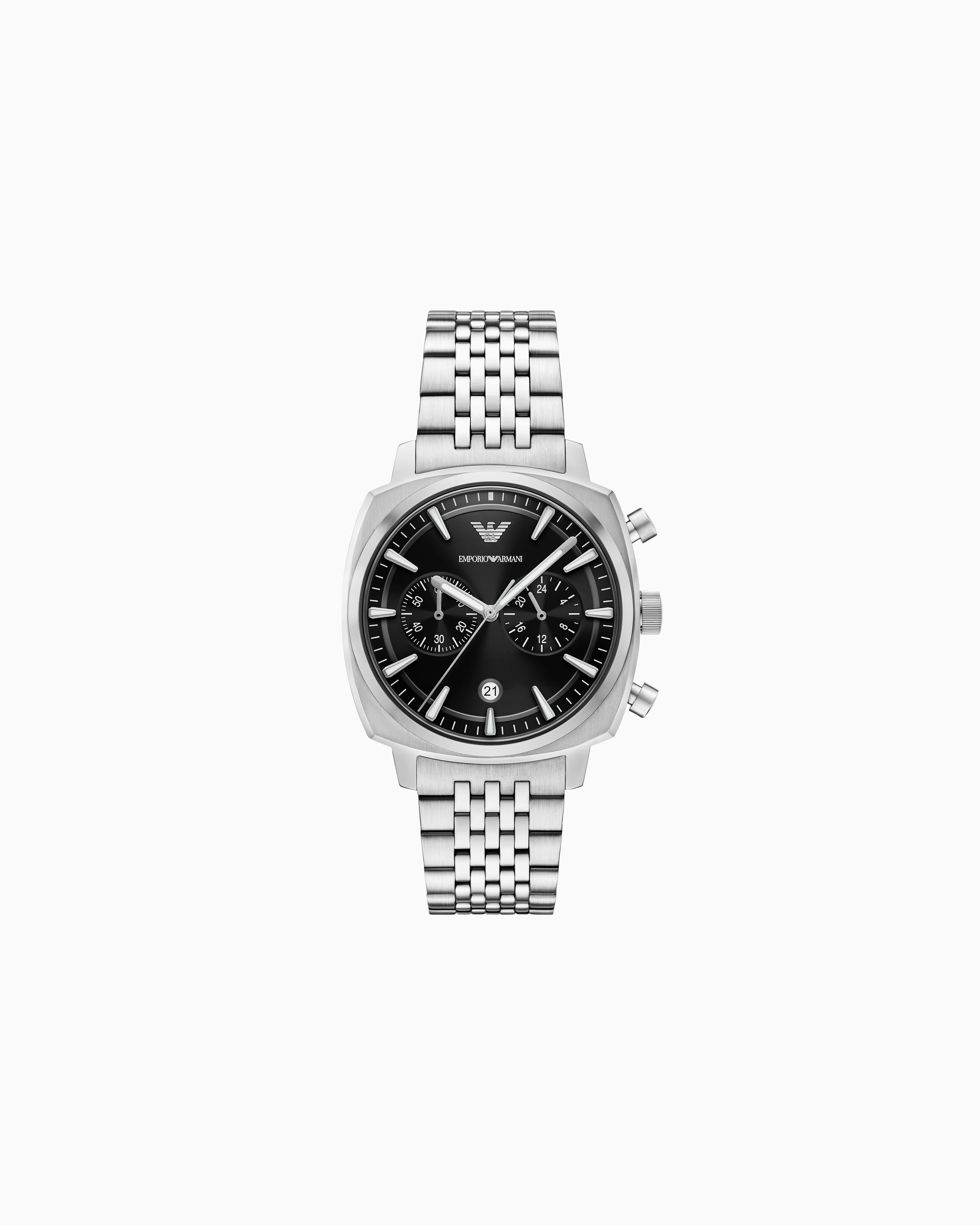 クロノグラフウォッチ ステンレススチール | Emporio Armani JP