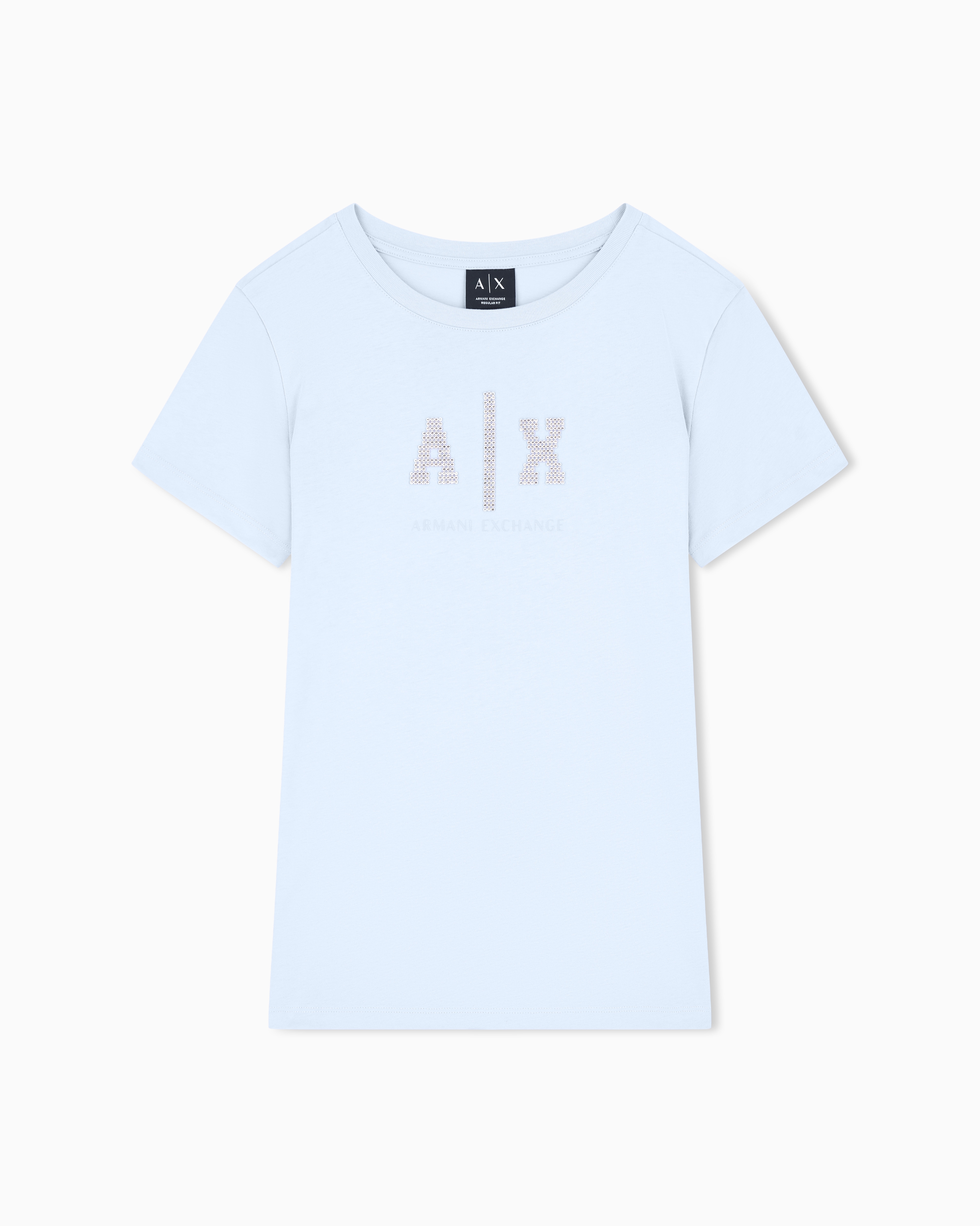 Regular Fit T-shirt in Essential Cotton Jersey | Armani Exchange