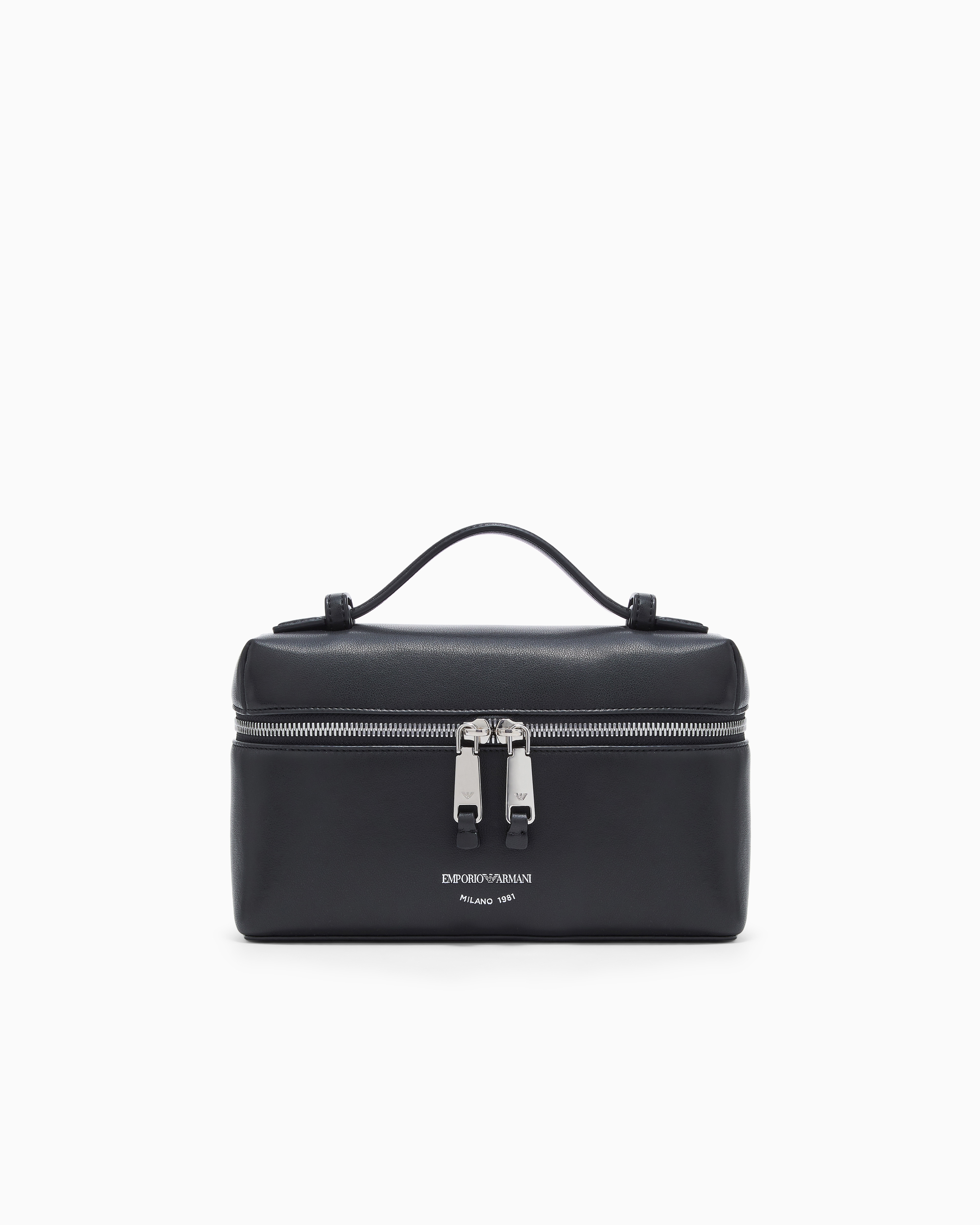 バニティケース ナッパレザー ショルダーストラップ | Emporio Armani