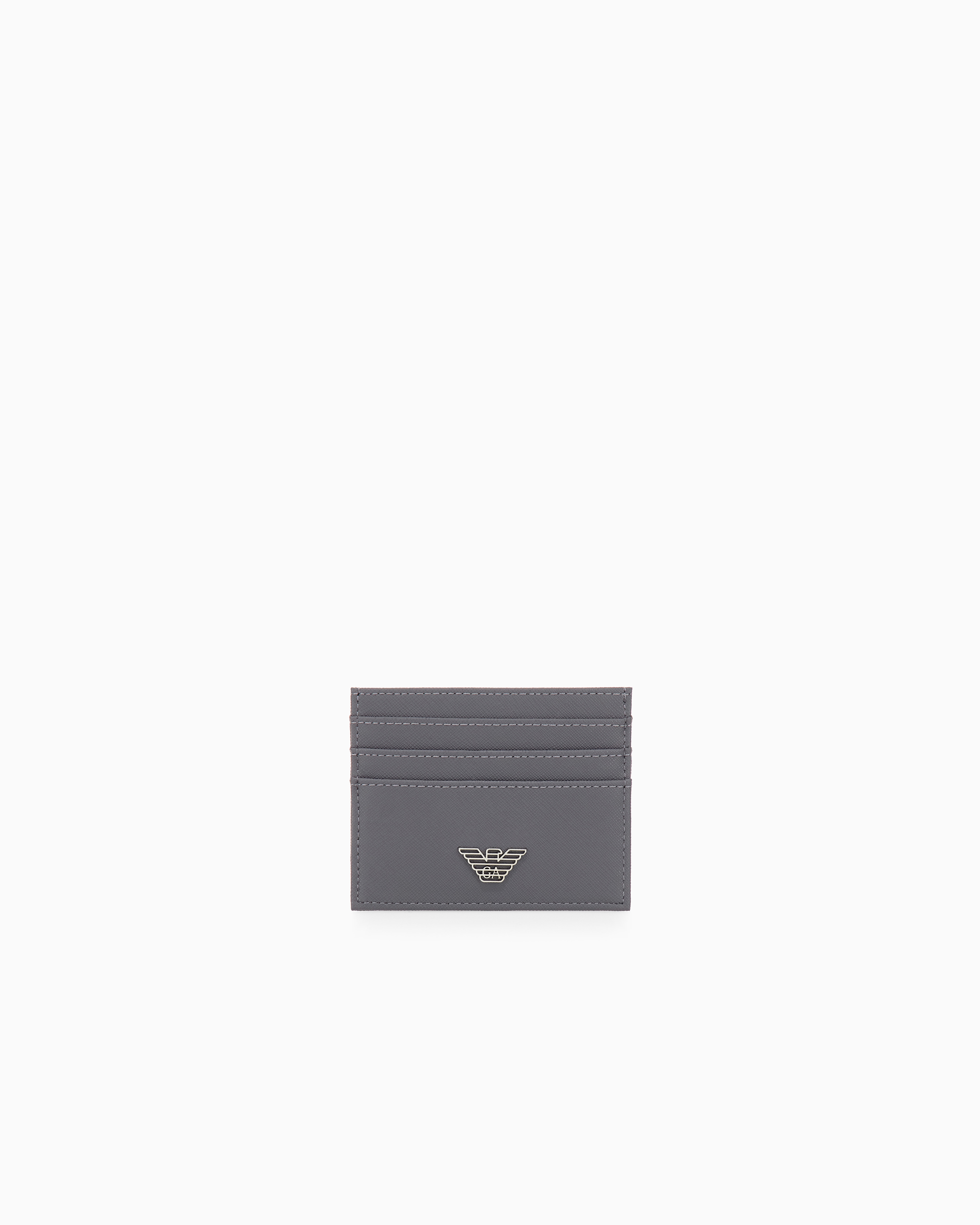 メタルロゴ 型押しレザー製 カードホルダー | Emporio Armani JP