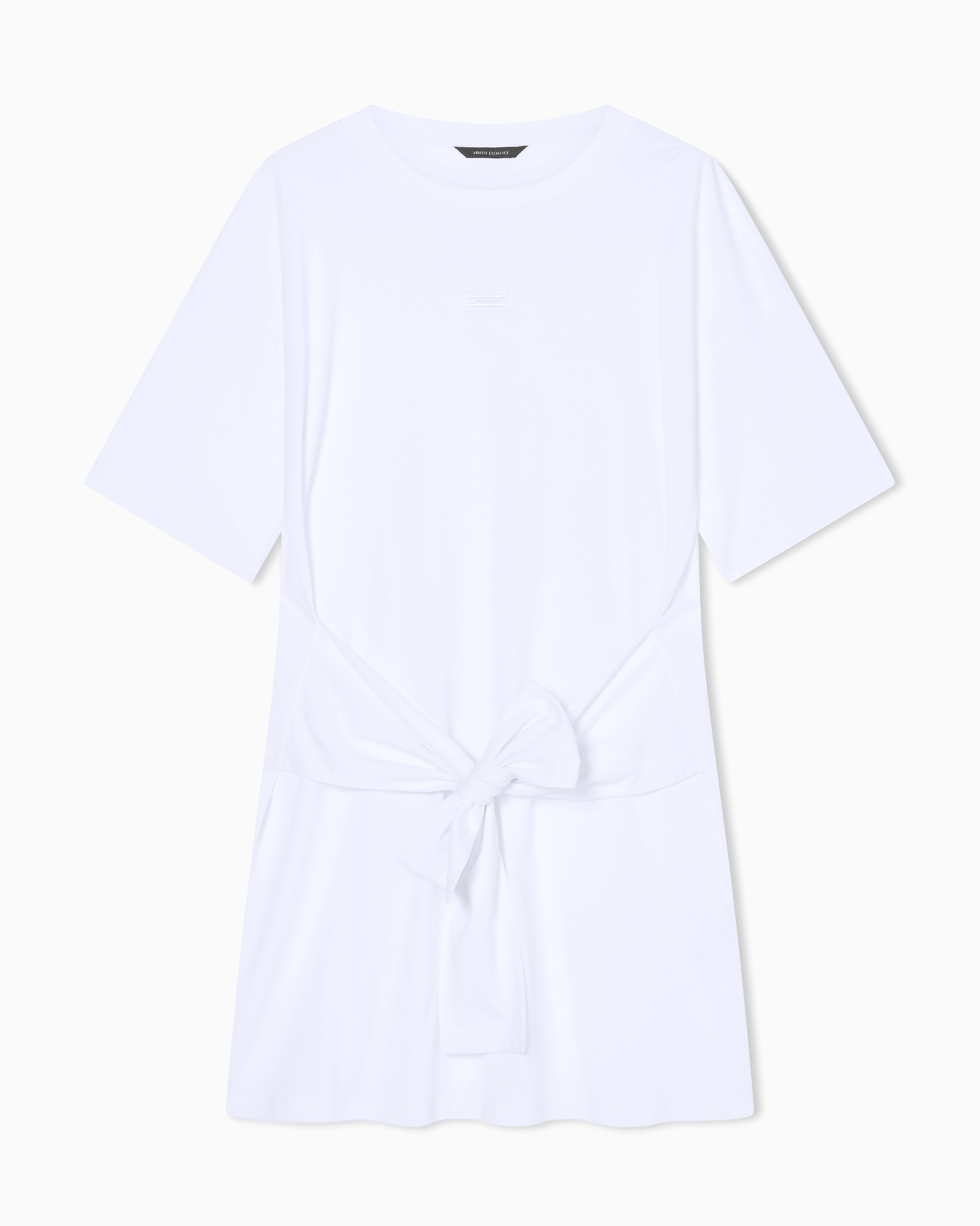 ウエストマーク 半袖クルーネックTシャツドレス | Armani Exchange JP