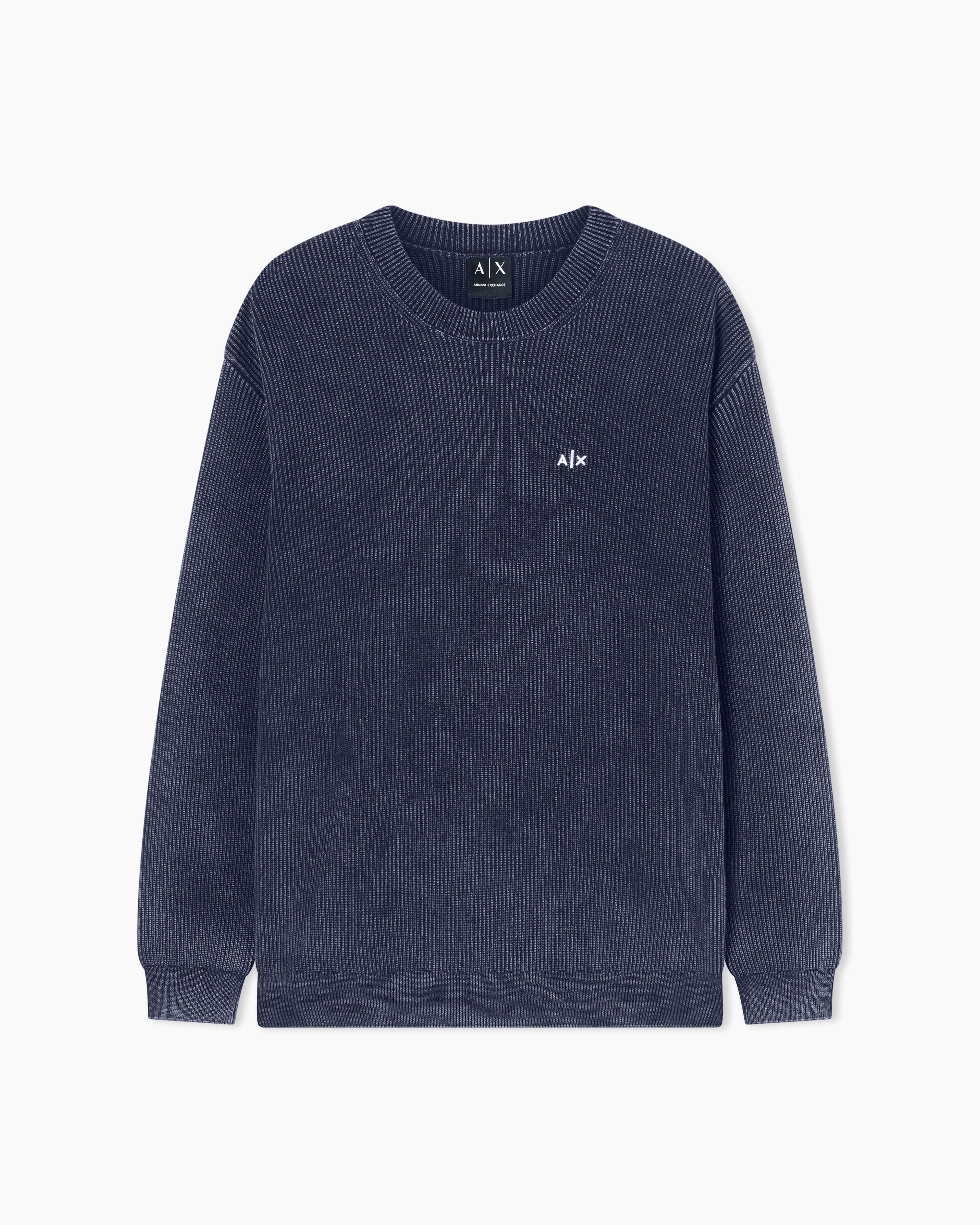 AXロゴ コットン ニットプルオーバー | Armani Exchange