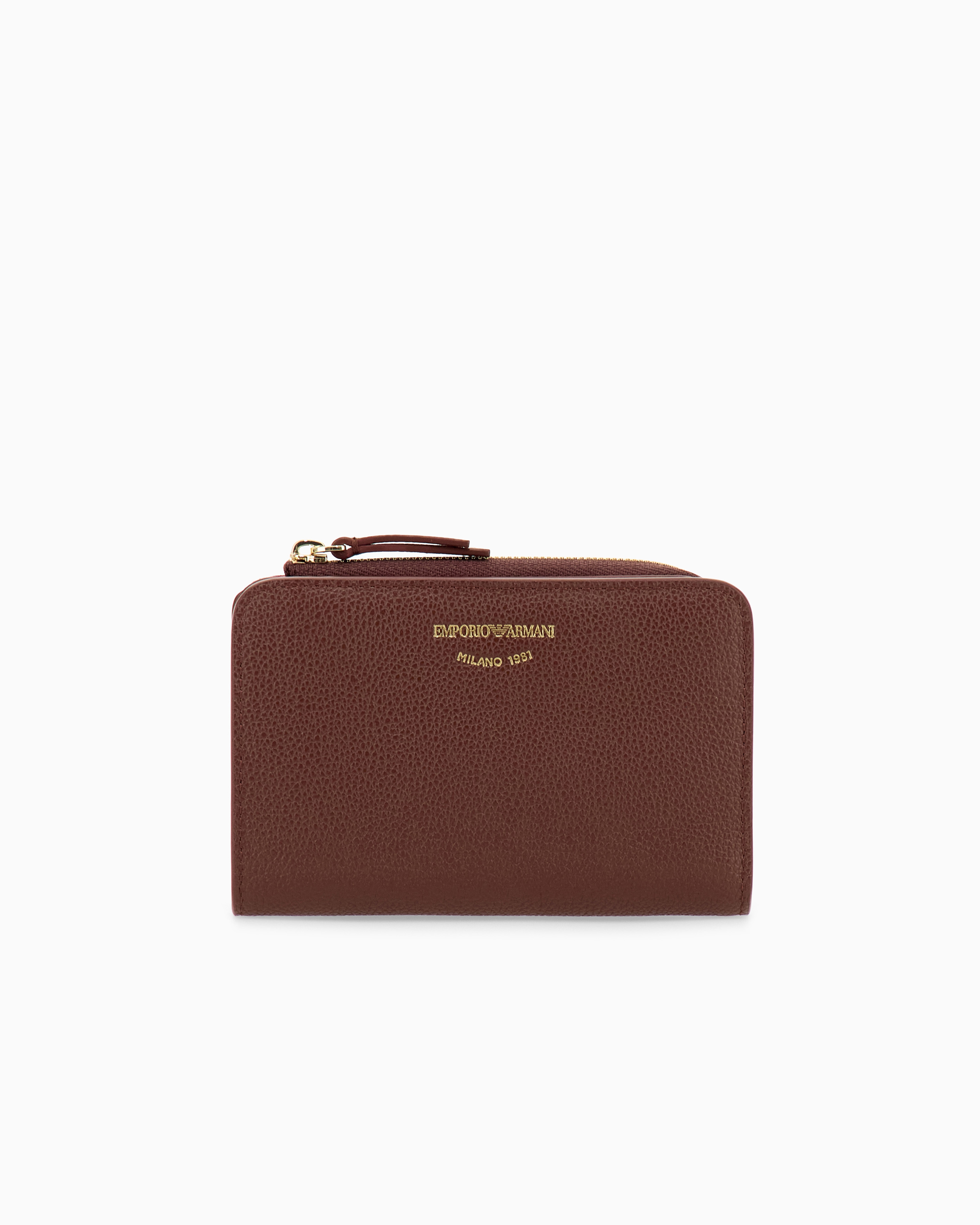 二つ折り財布 グレインレザー製 | Emporio Armani JP