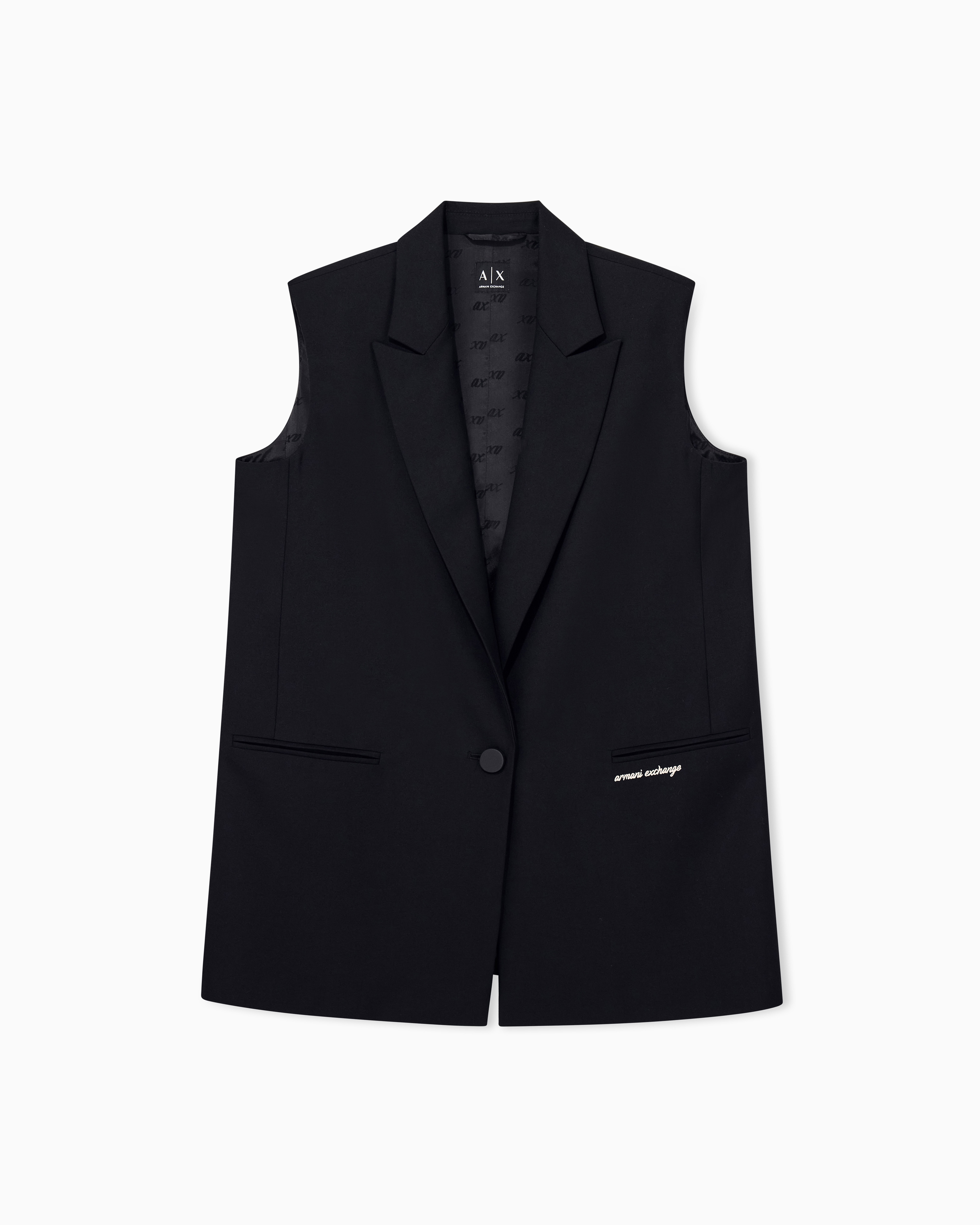 regular fit Waistcoat fabric blend | Armani Exchange US