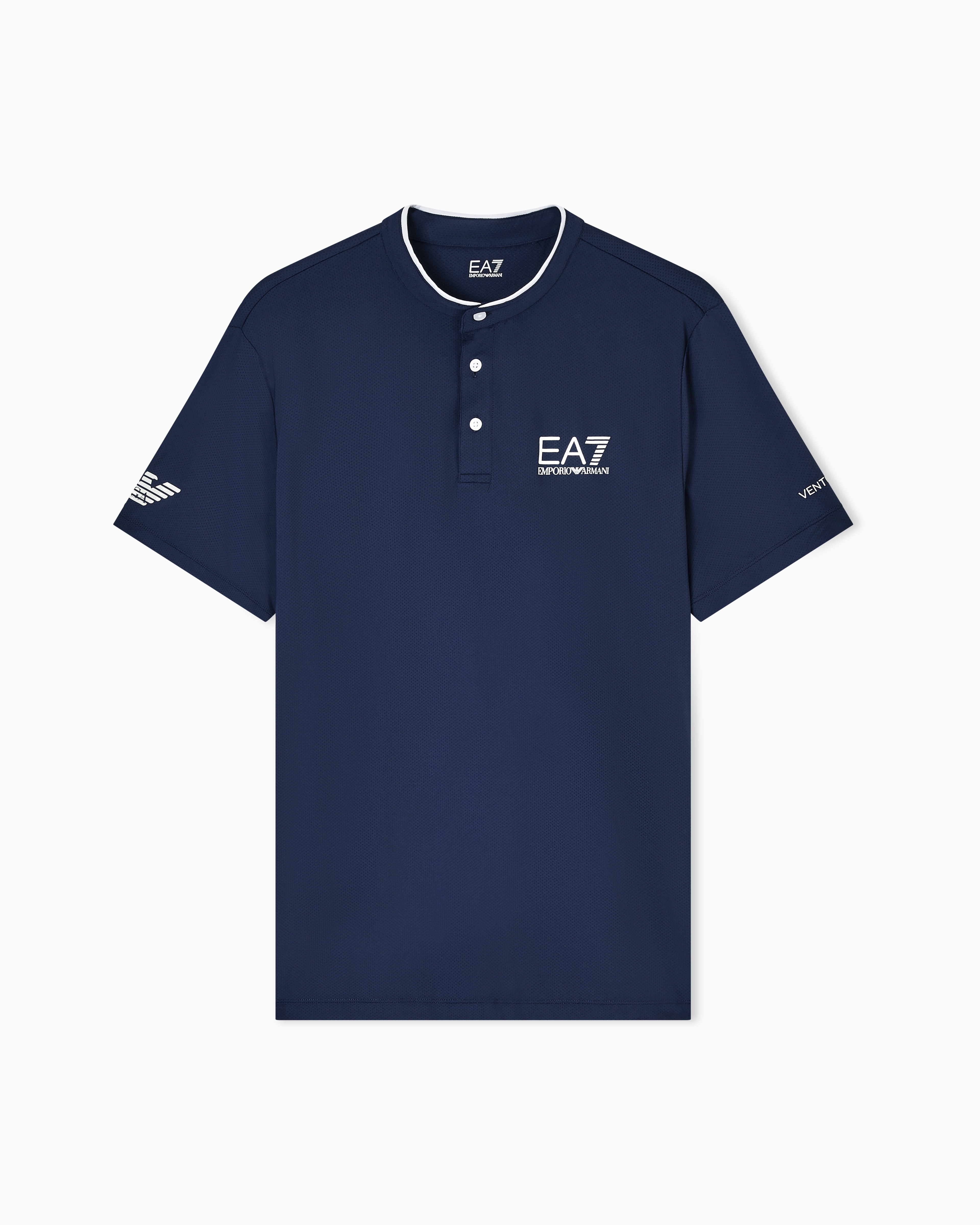 Ventus7 polo with henley collar Tennis Pro | EA7 US