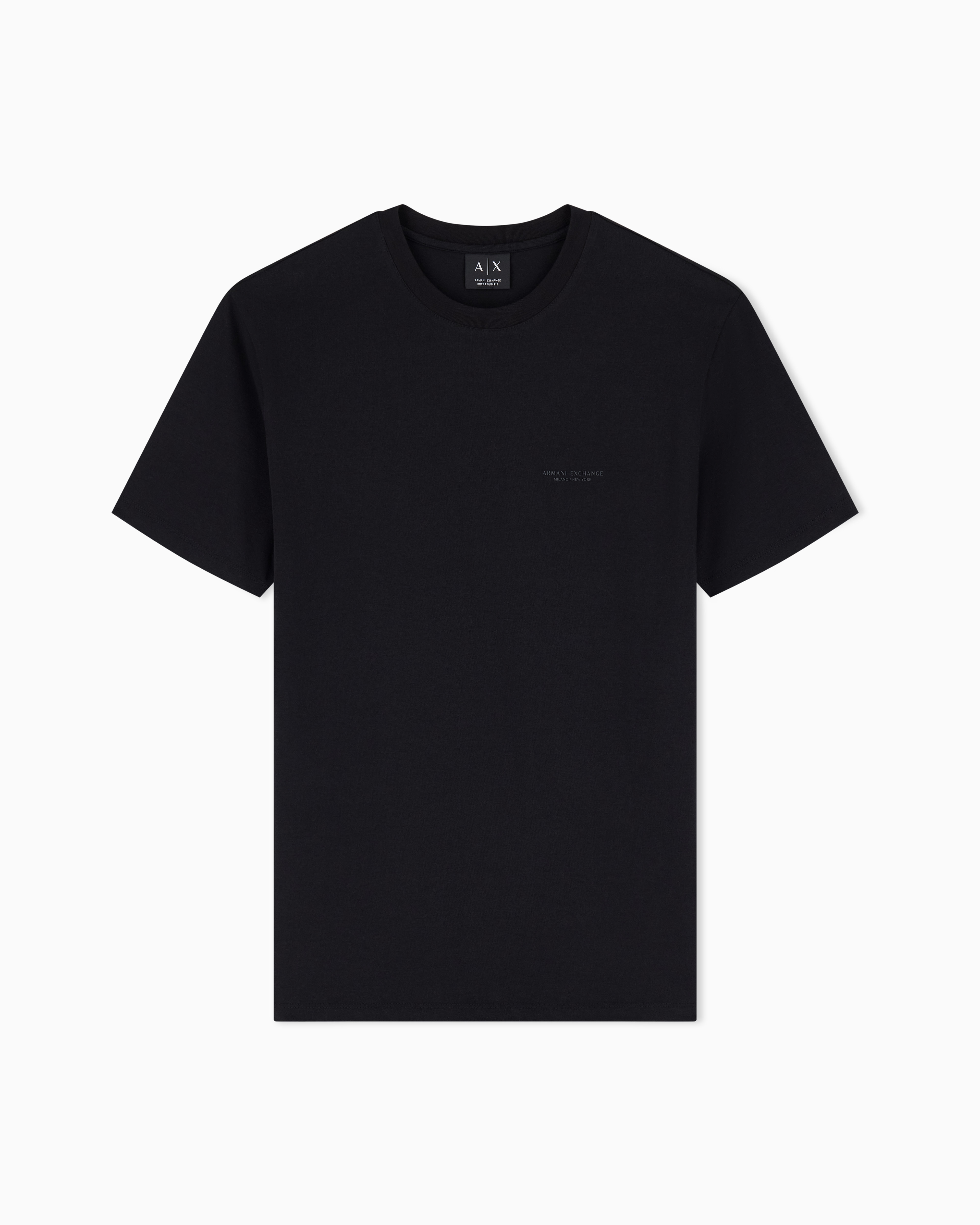 Slim fit stretch cotton T-shirt for men | Armani Exchange US