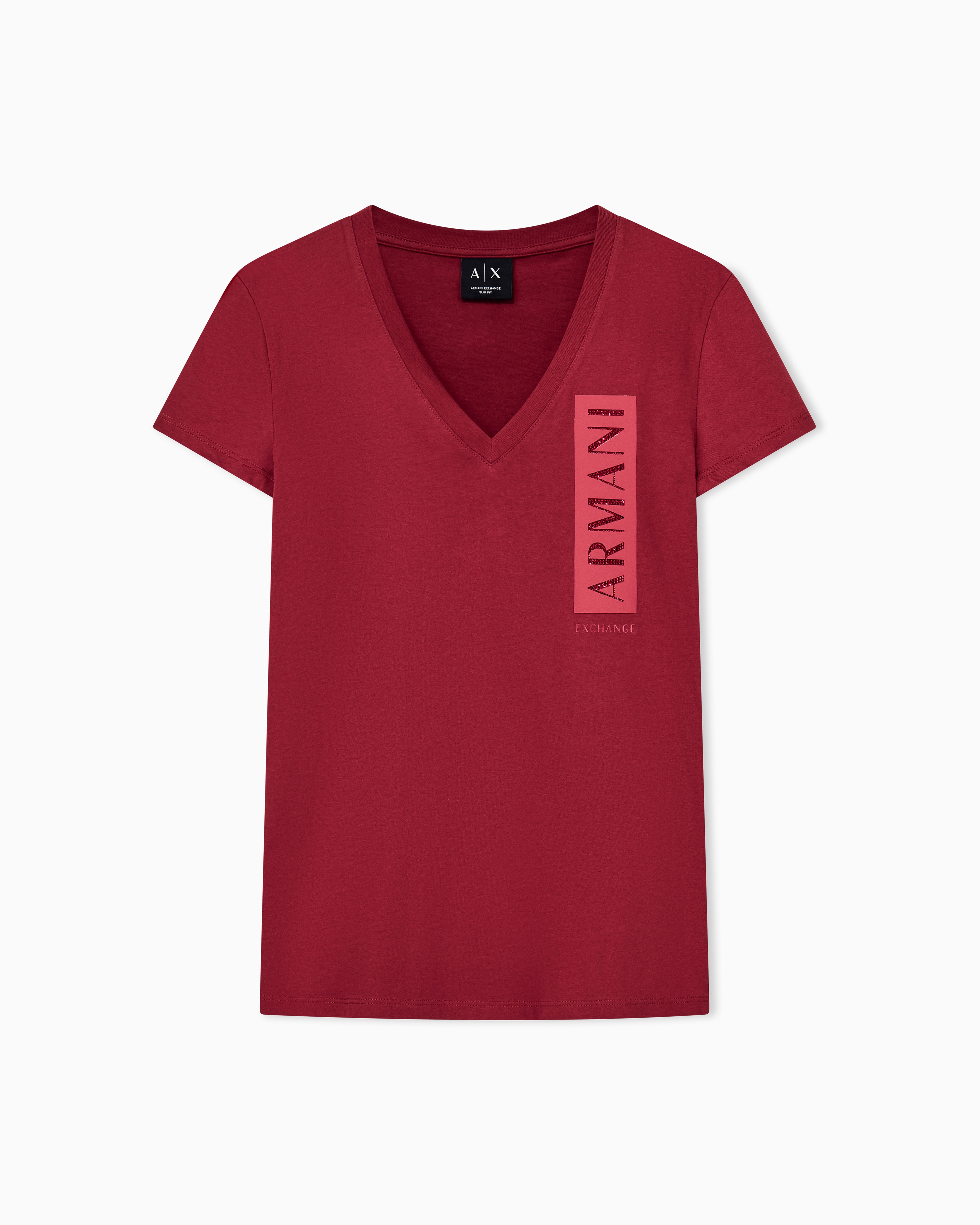 slim fit t-shirt in cotton jersey | Armani Exchange US