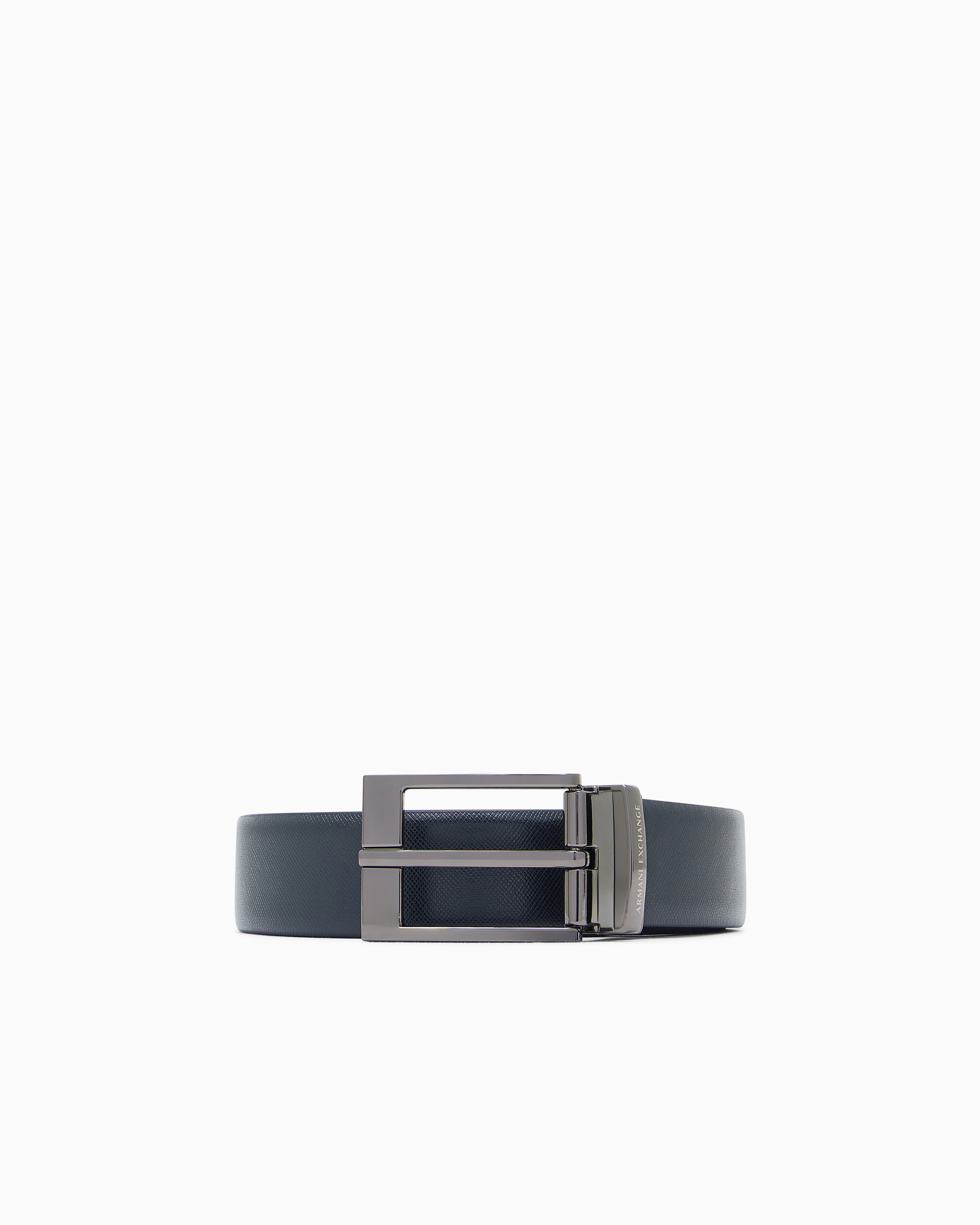 正規品 ARMANI Exchange リバーシブル ベルト ホワイト ネイビー ARMANI EXCHANGE ベルト 「A|X アルマーニ エクスチェンジ」ボックス