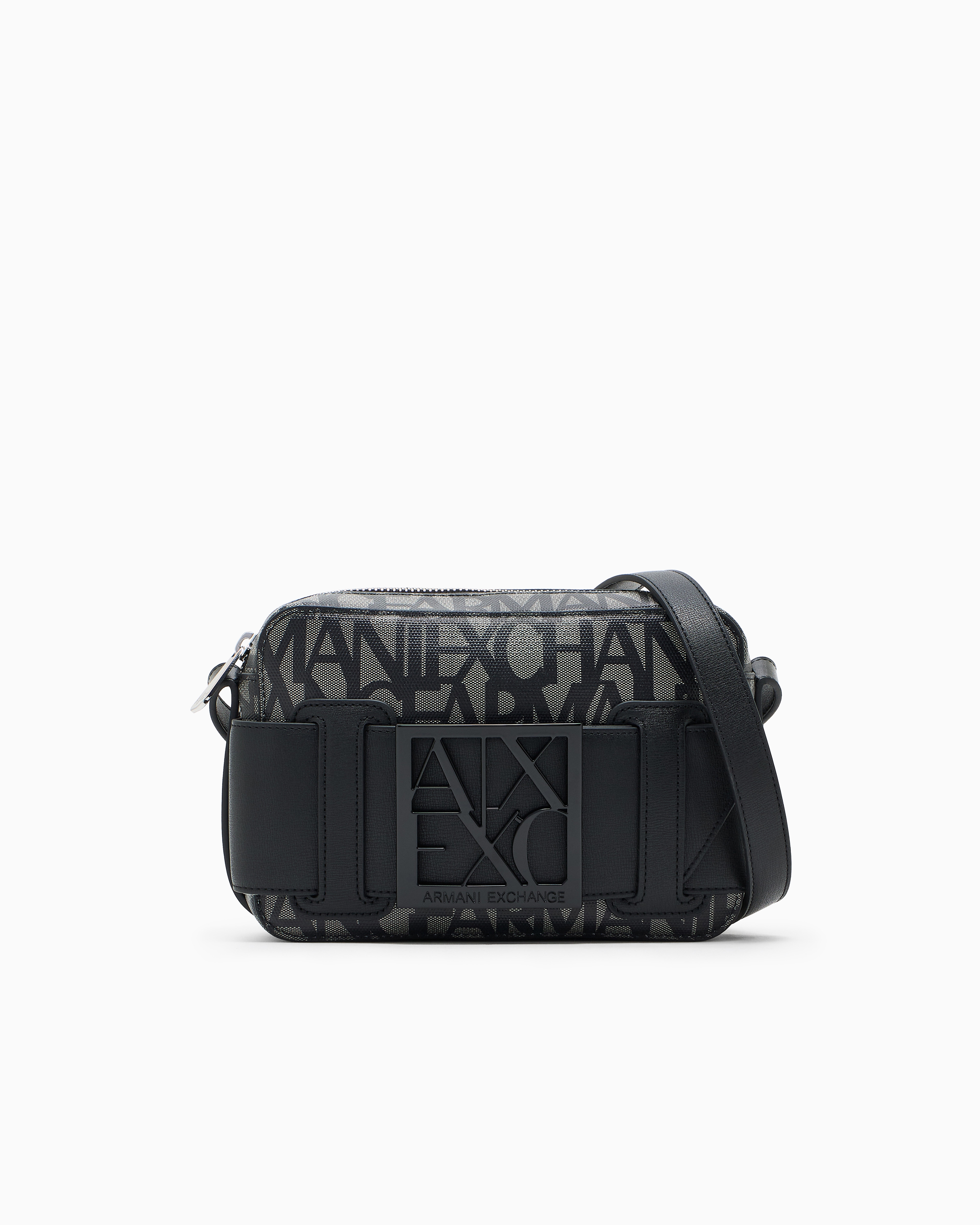 Crossbody bag compact monogram for woman | Armani Exchange JP