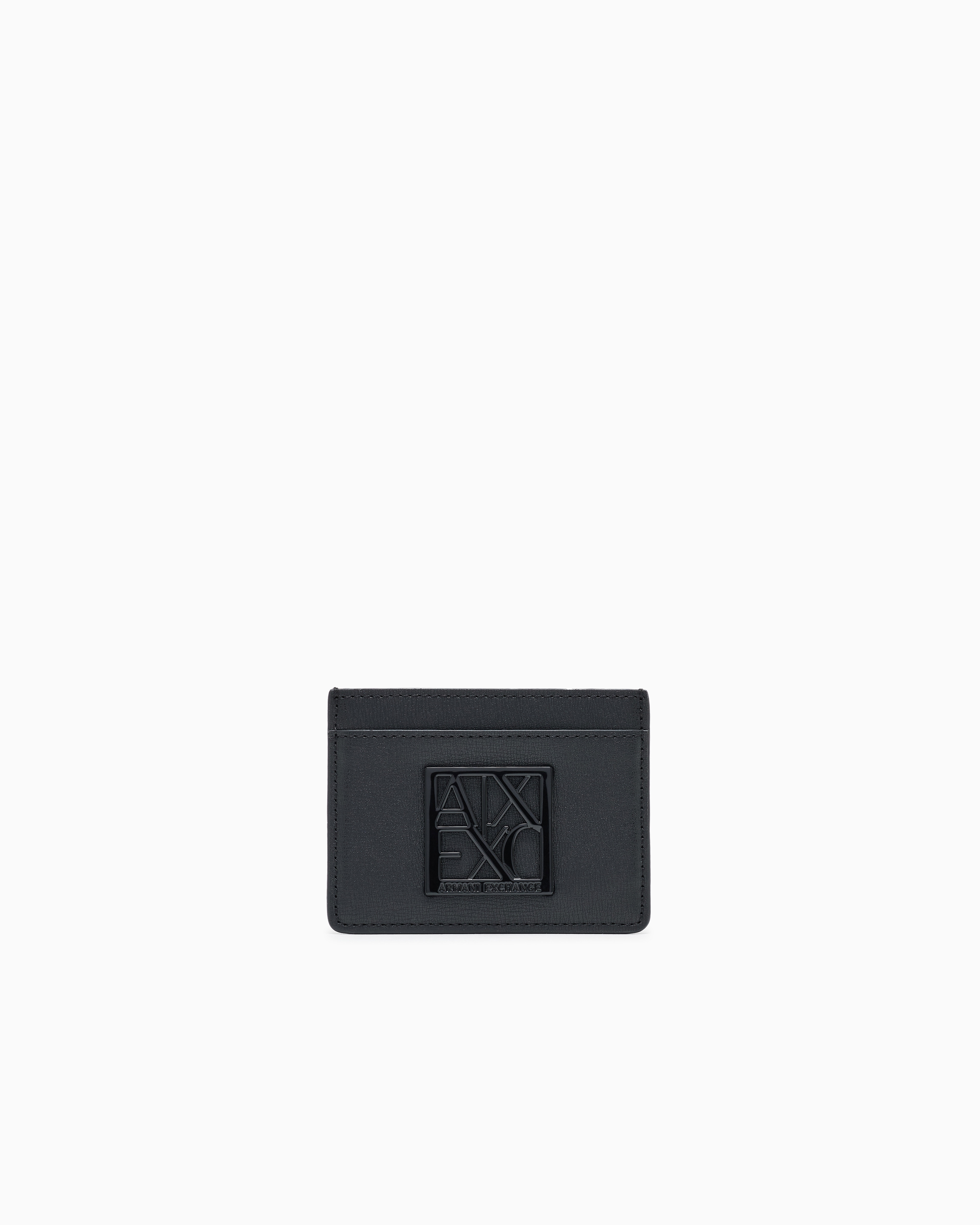 Smooth cardholder with an embossed logo and multiple slots