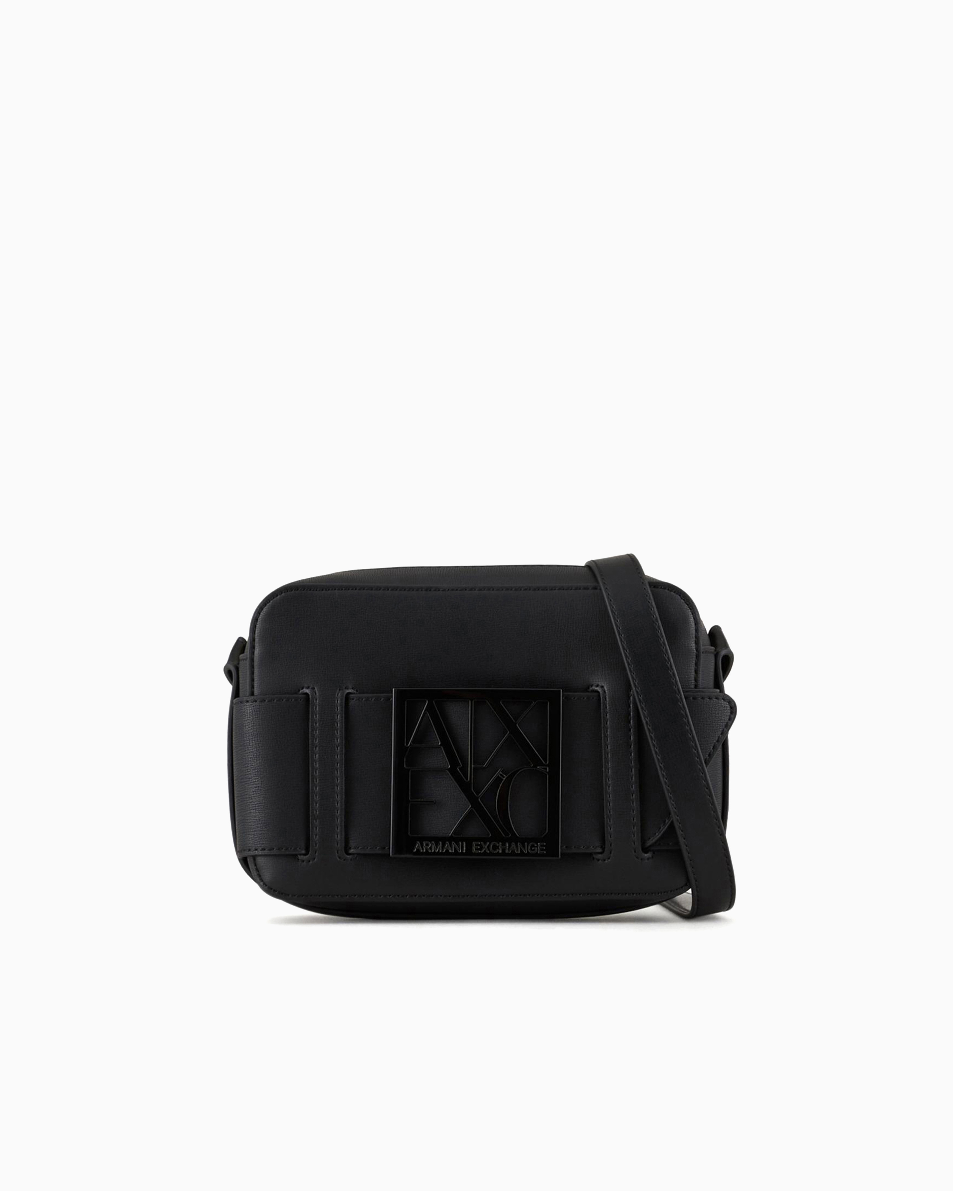 Camera case with logo buckle strap woman | Armani Exchange JP