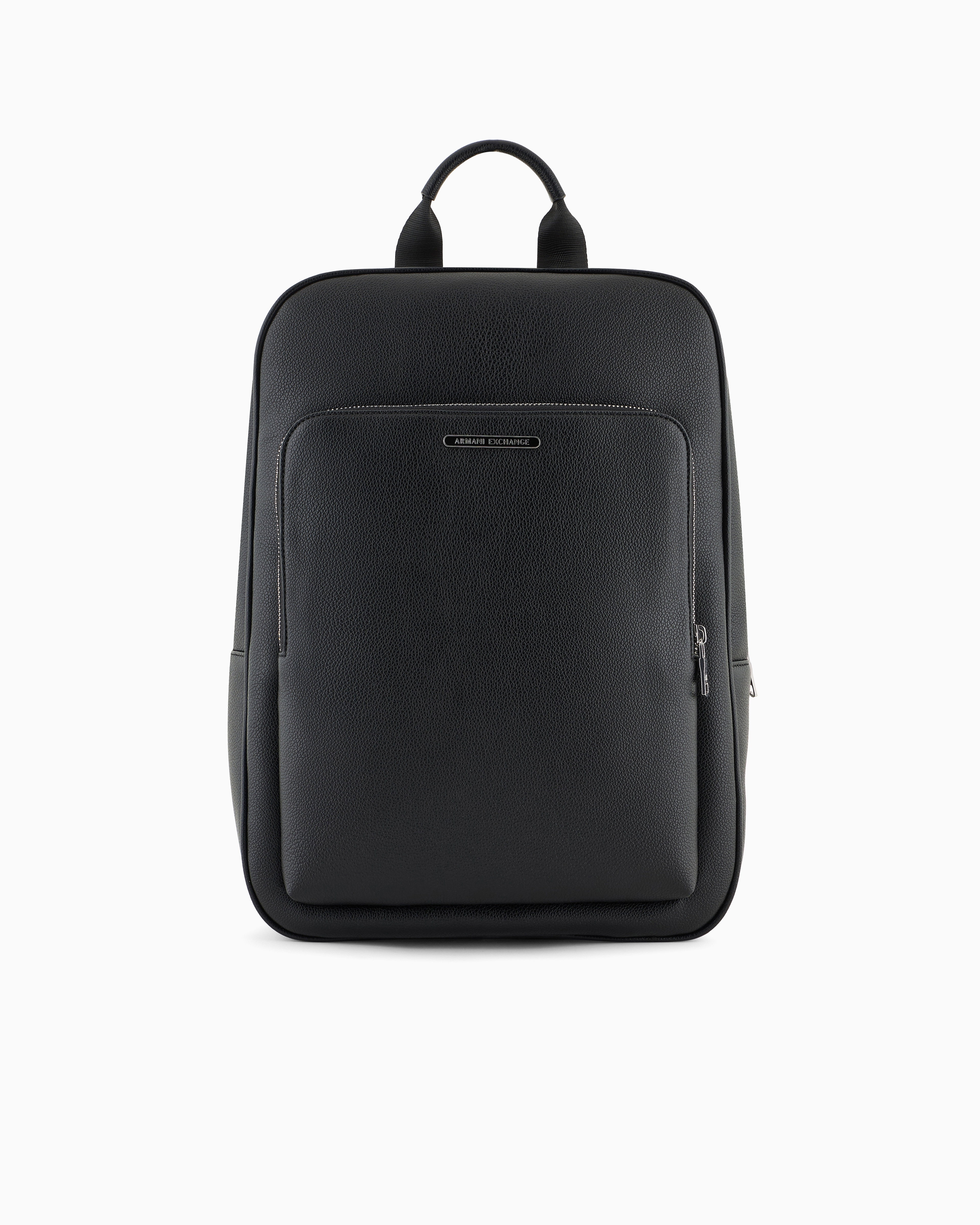 Water-resistant faux leather backpack man | Armani Exchange JP