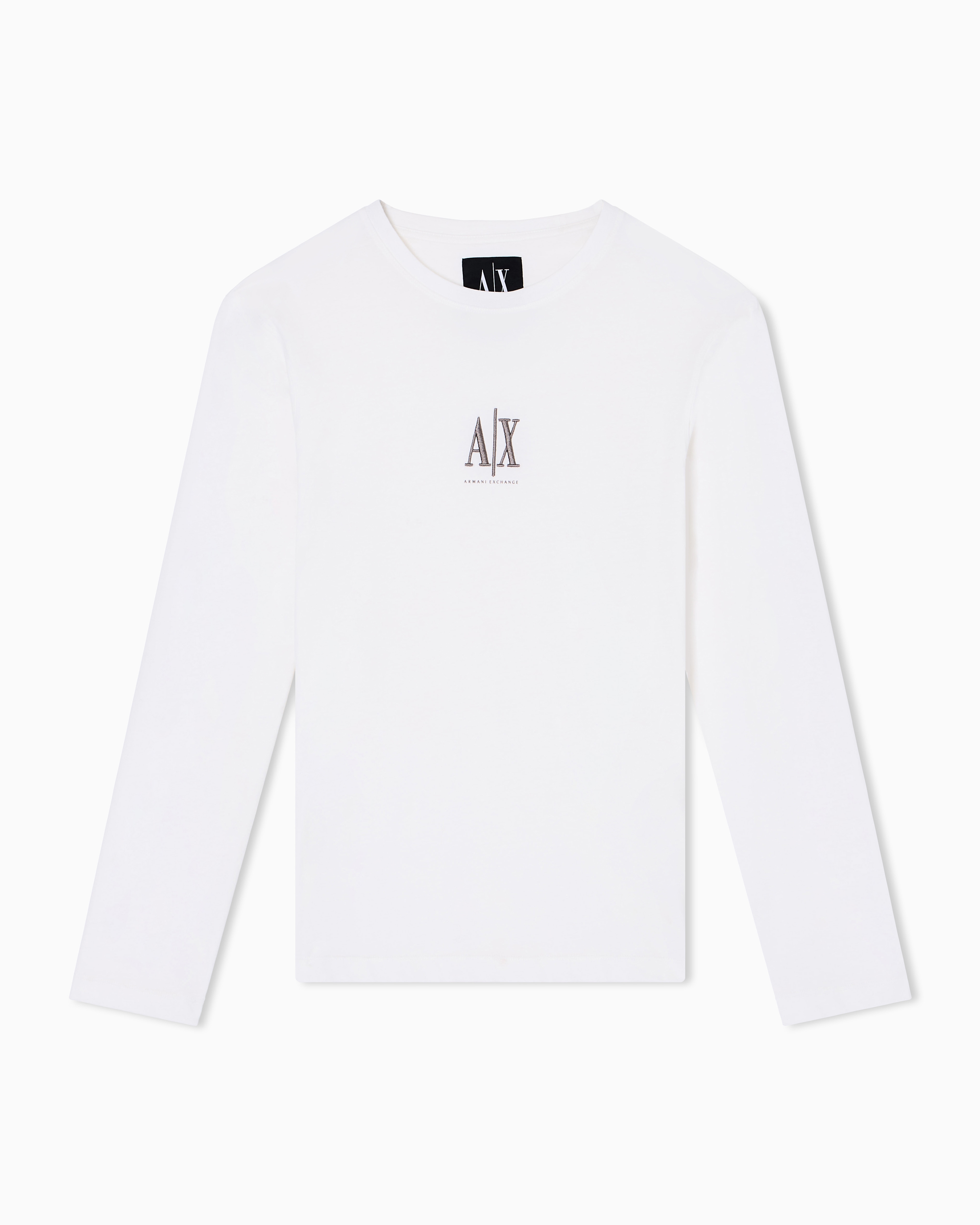 Long sleeve cotton t-shirt man | Armani Exchange US