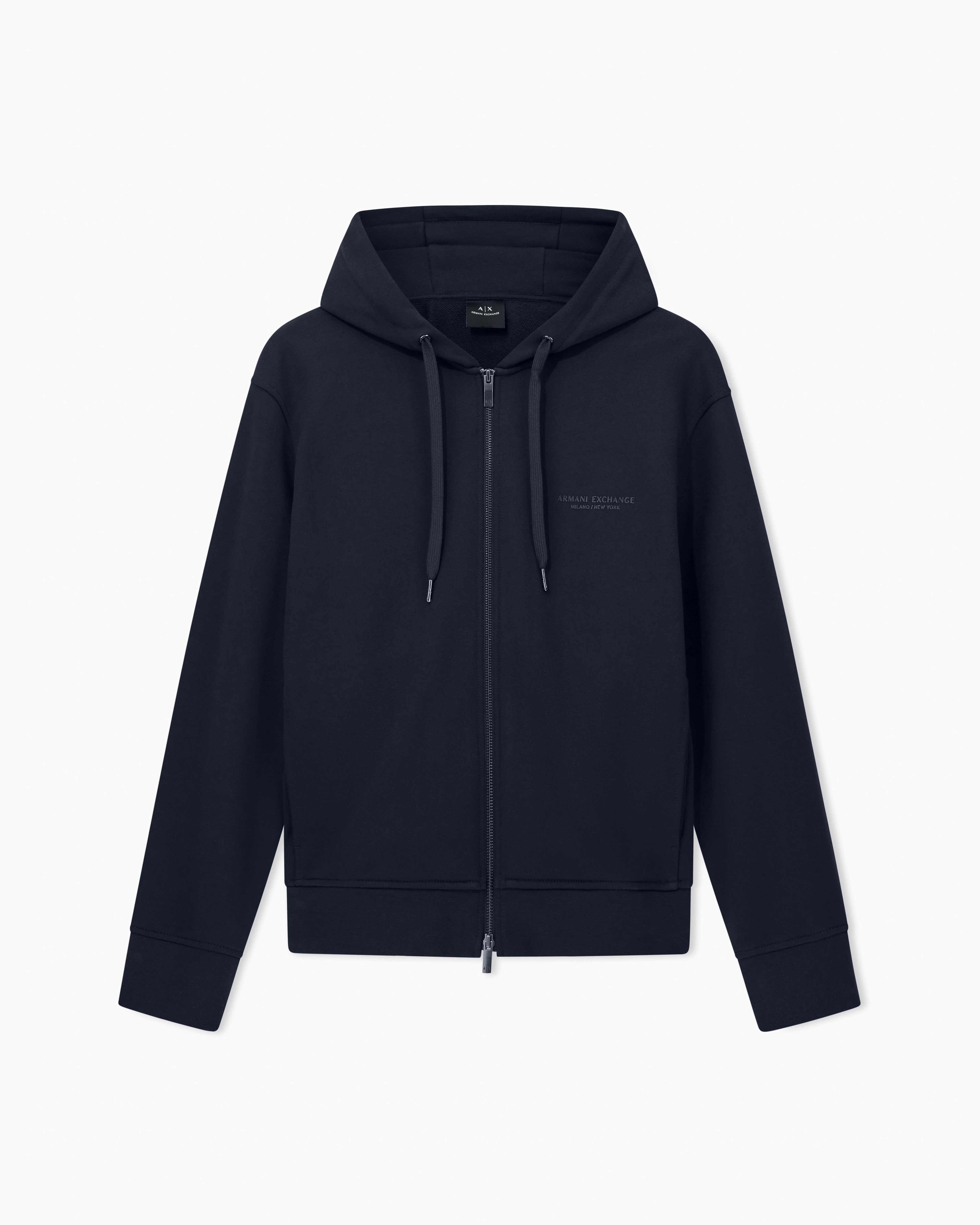 Zip-up hoodie cotton comfort for man | Armani Exchange US