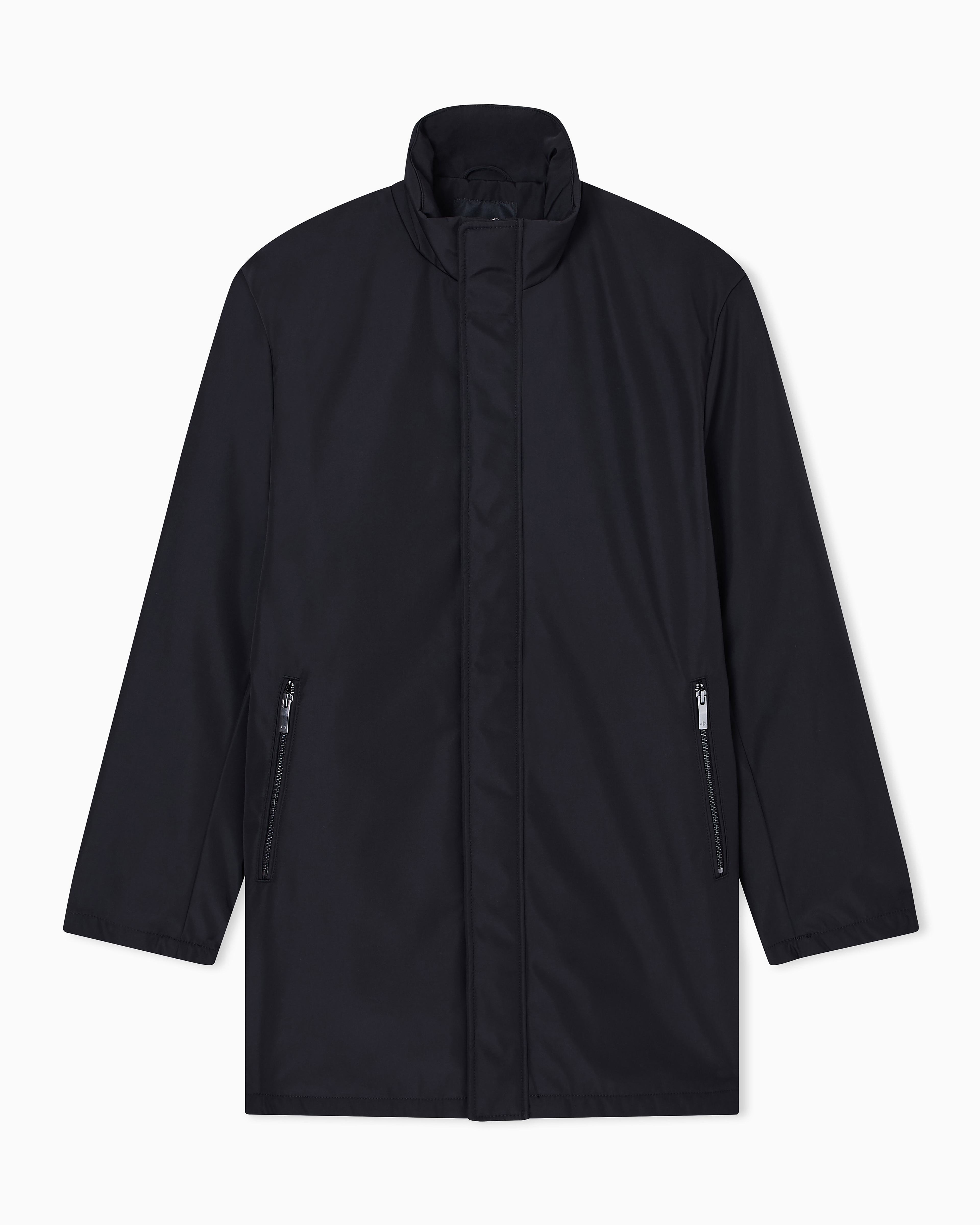 ポリボンデッドフリース スタンドカラーコート | Armani Exchange JP