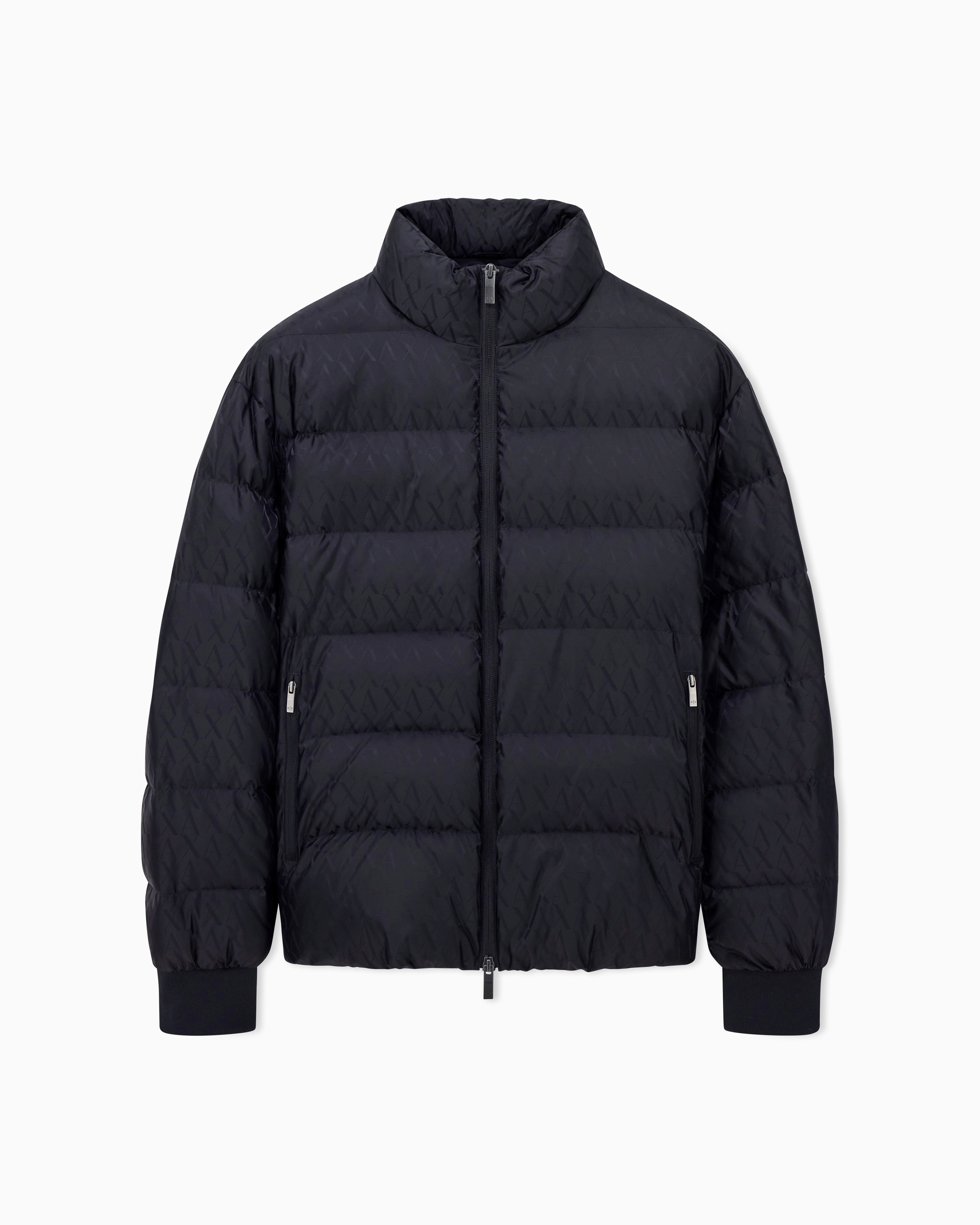 Logo jacket jacquard down quilted for man | Armani Exchange US