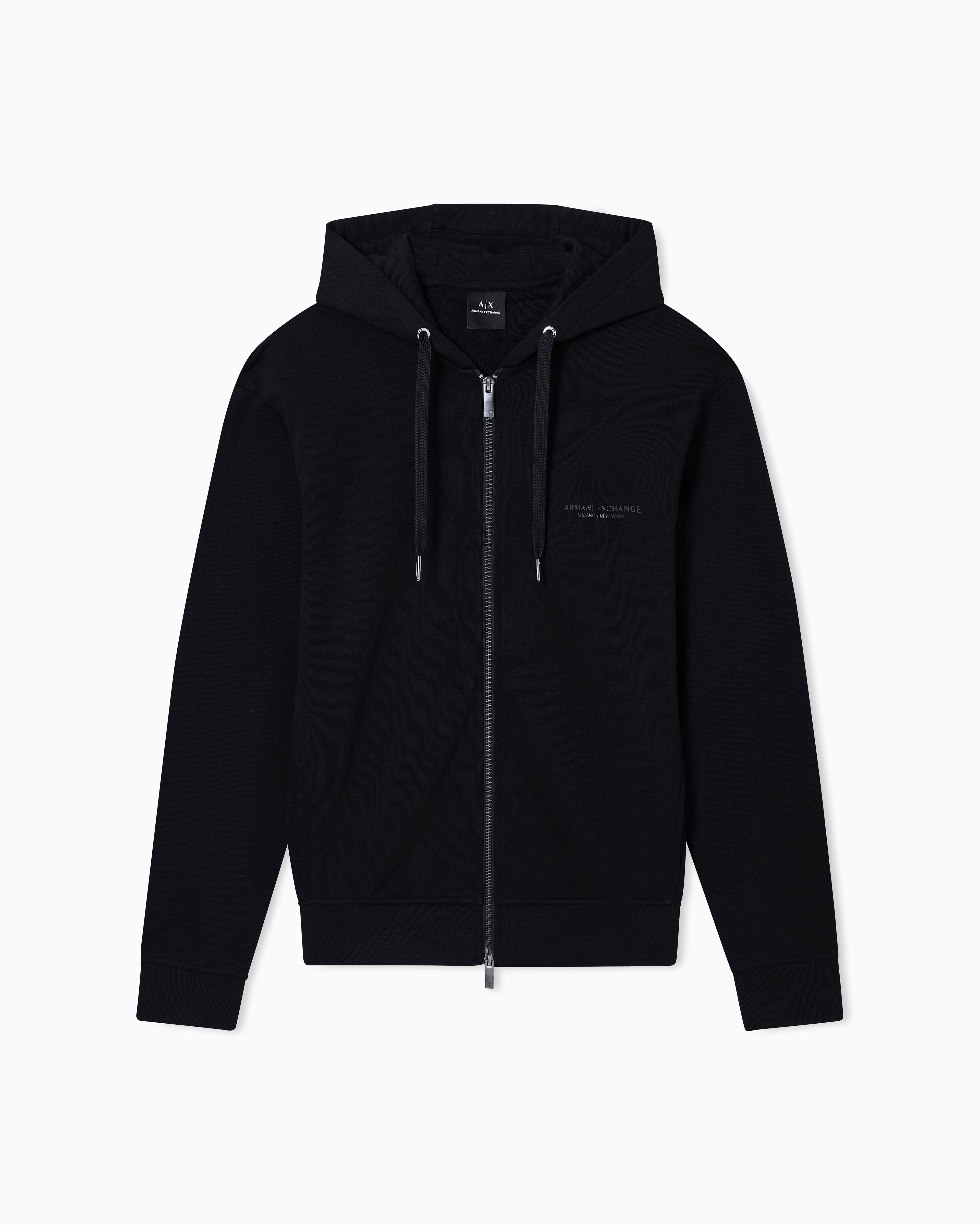 AXロゴ ジップアップフーデッドスウェットシャツ | Armani Exchange JP