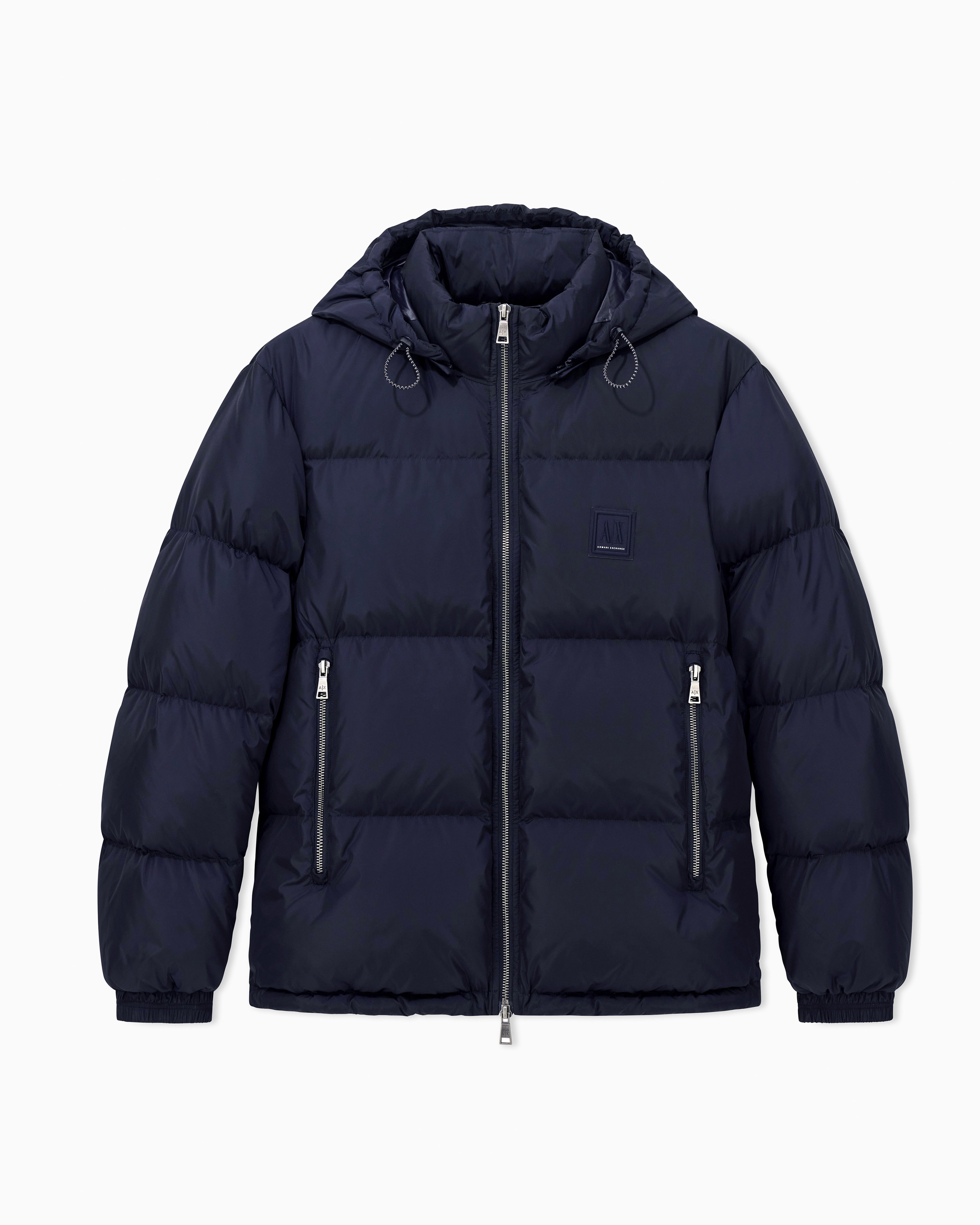 ARMANI EXCHANGE ダウンジャケット ブルー M Ultralight hooded down jacket man | Armani Exchange US